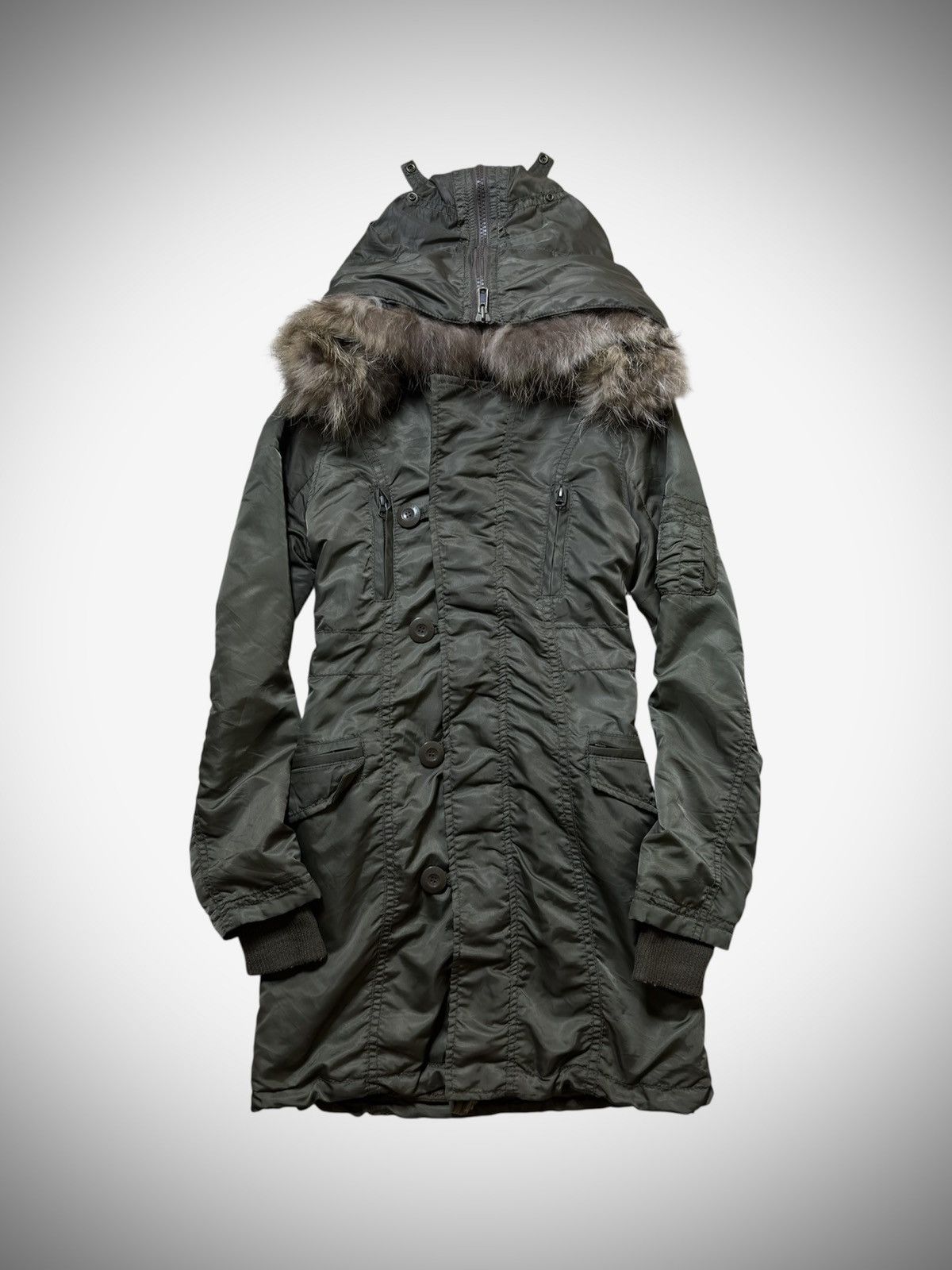 GOA Goa Raccoon Fur Long Jacket | Grailed