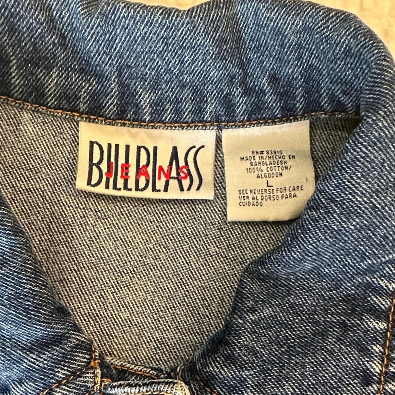 Bill Blass Vintage Oversized Jean Jacket Large Bill Blass EUC Denim EUC Size L / US 10 / IT 46 - 3 Thumbnail