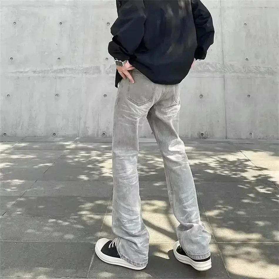 Japanese Brand Avant garde fashion washed damage flared jeans pants Size US 30 / EU 46 - 2 Thumbnail