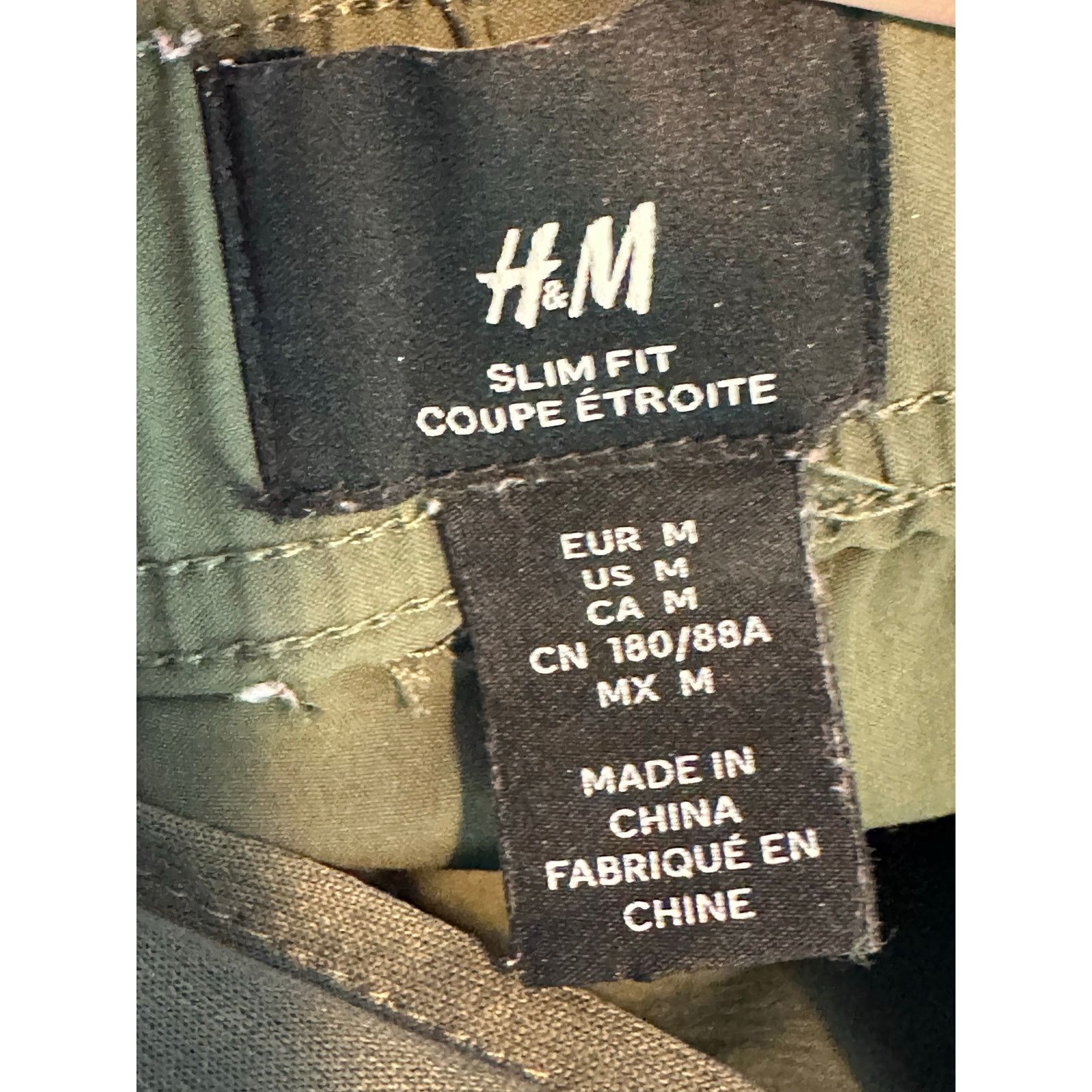 H&M H&M green pull on casual cargo pants size Medium Size US 36 / EU 52 - 3 Thumbnail