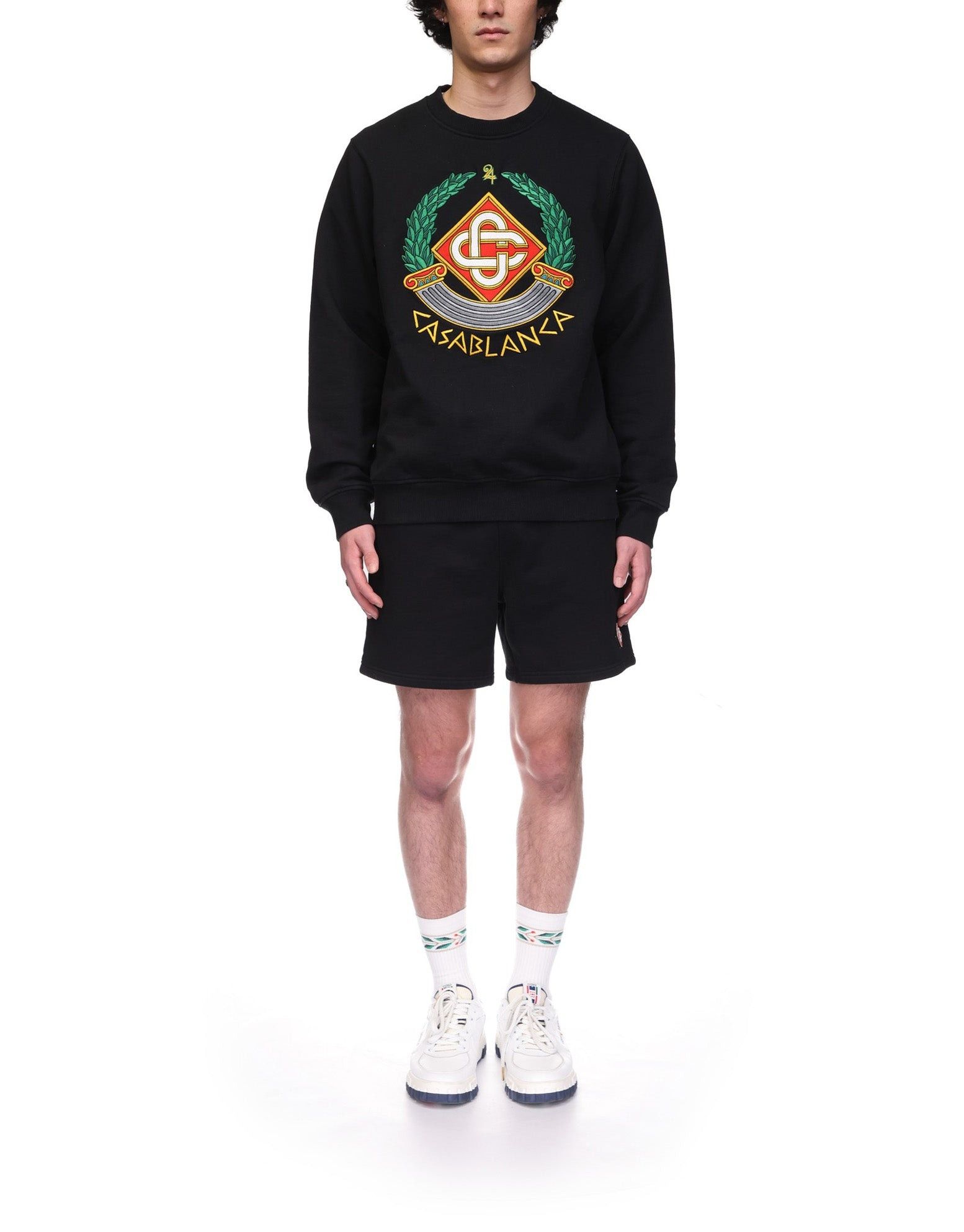 Casablanca os11x0725 Venus As A Boy Casa Crest Cotton Sweatshirt Black Size US XL / EU 56 / 4 - 2 Thumbnail