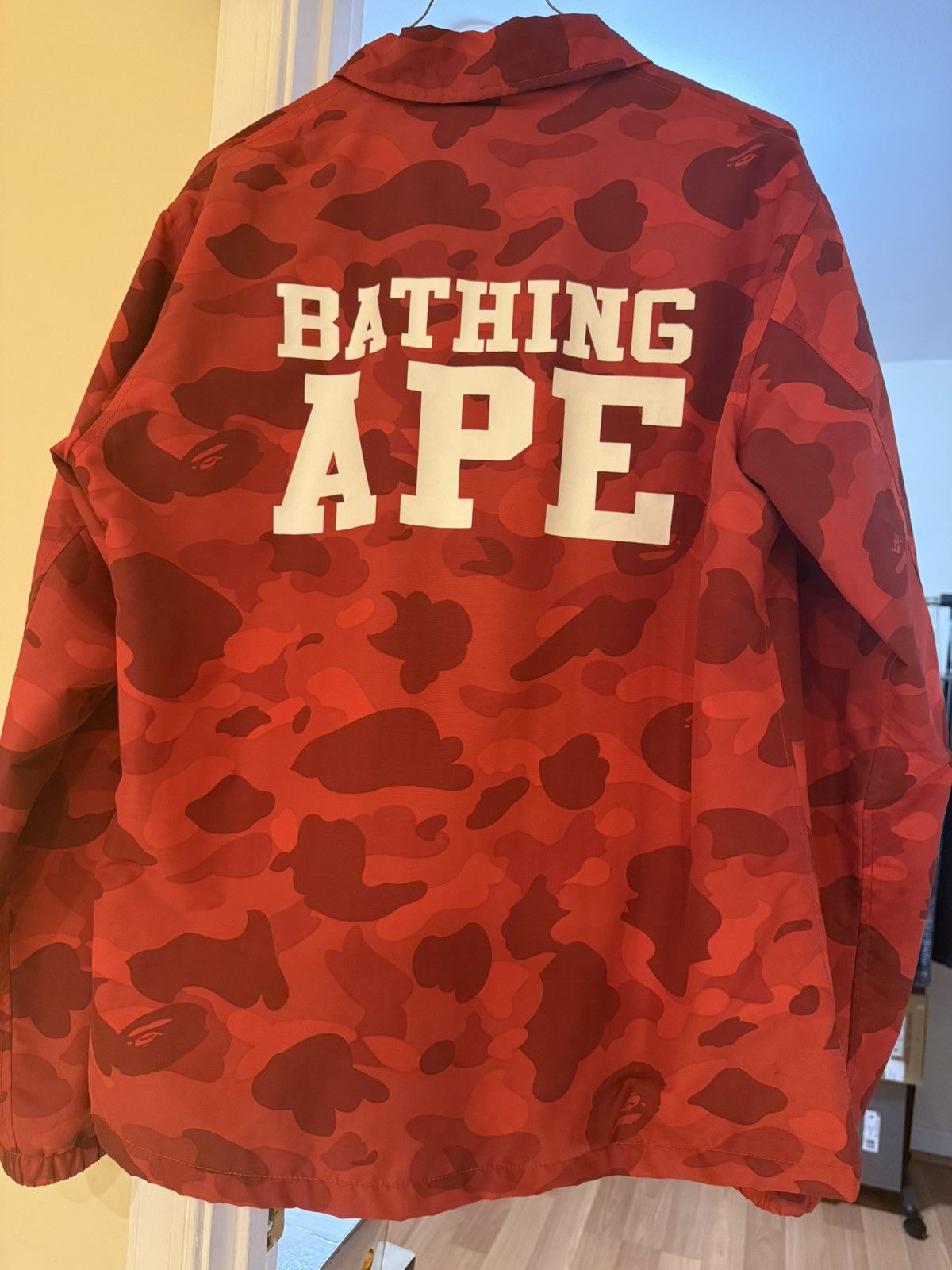 Bape Bape bathing ape college red camo college coach jacket M Size US M / EU 48-50 / 2 - 8 Thumbnail