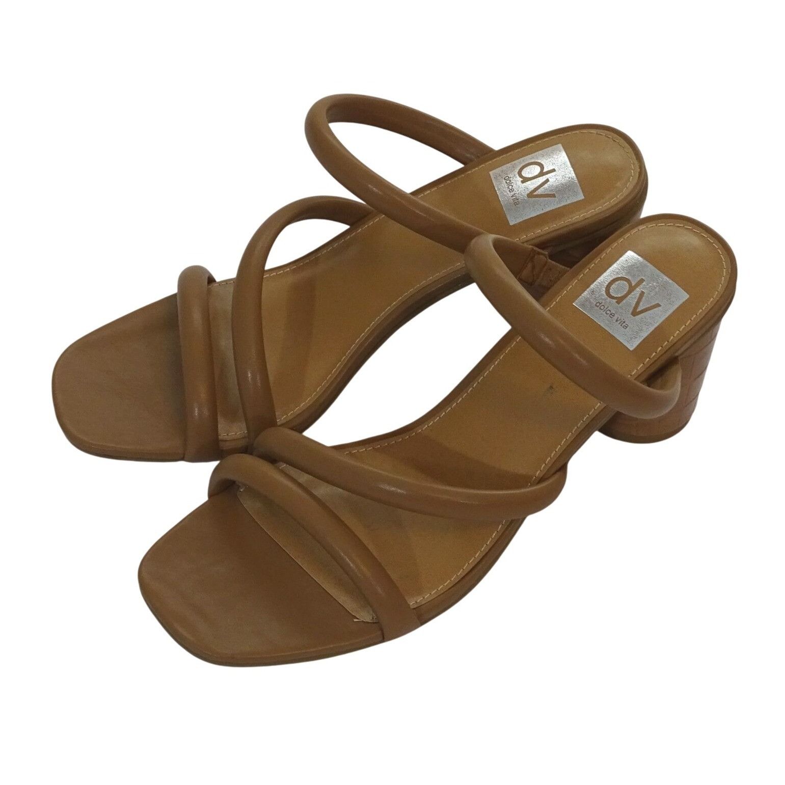 Dolce Vita Dolce Vita Myla Block Heel Sandal Women Size 9 Tan Open Toe Size US 9 / IT 39 - 1 Thumbnail