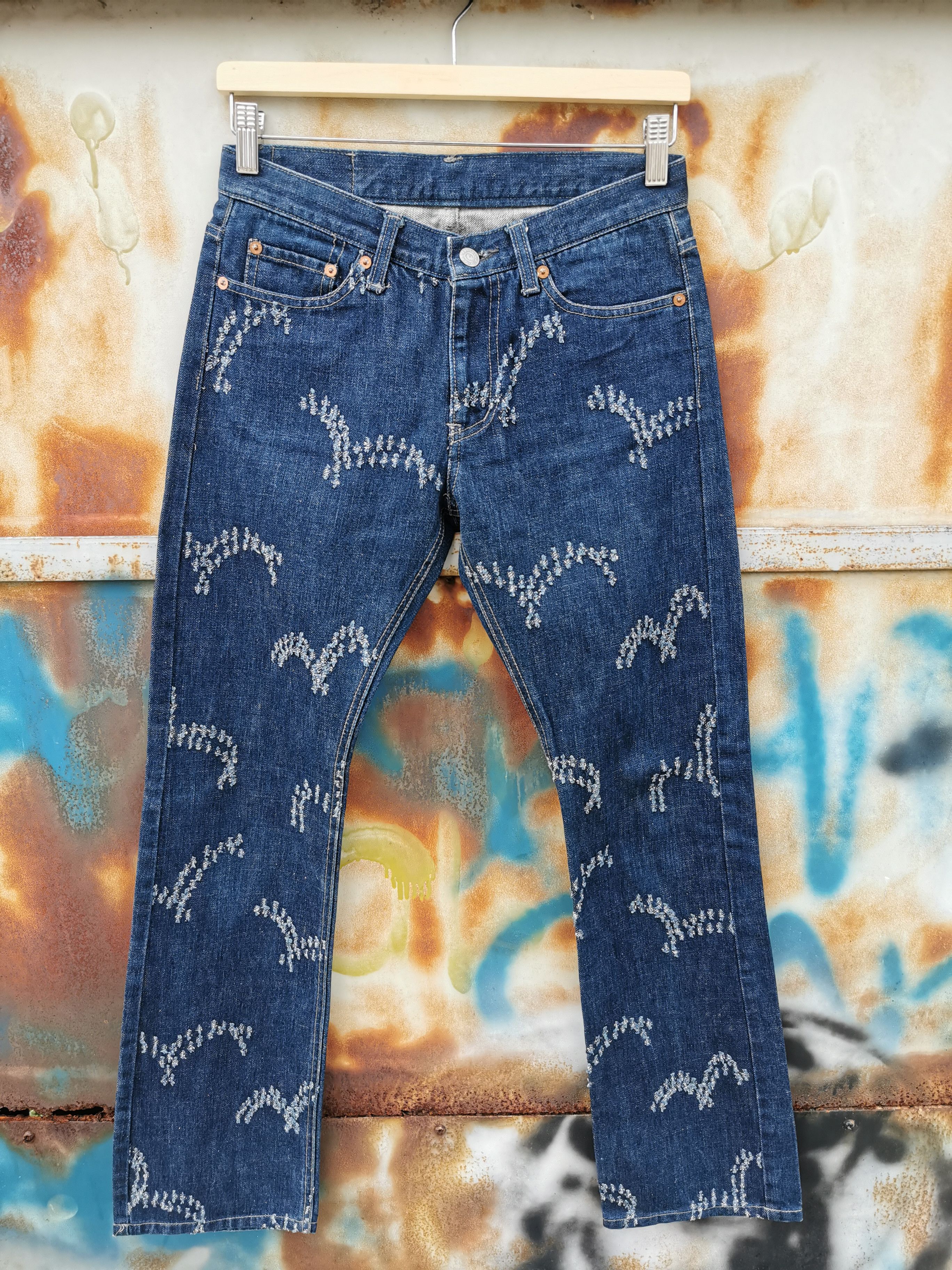 Rare Japanese Brand Studio D'Artisan Engrave Kapital Jeans