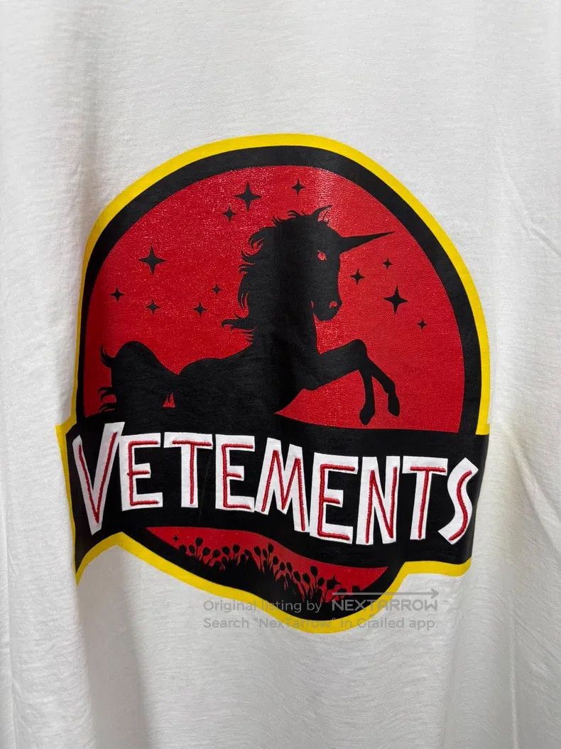 Vetements VETEMENTS Unicorn Print Short Sleeve T-Shirt Size US M / EU 48-50 / 2 - 2 Thumbnail