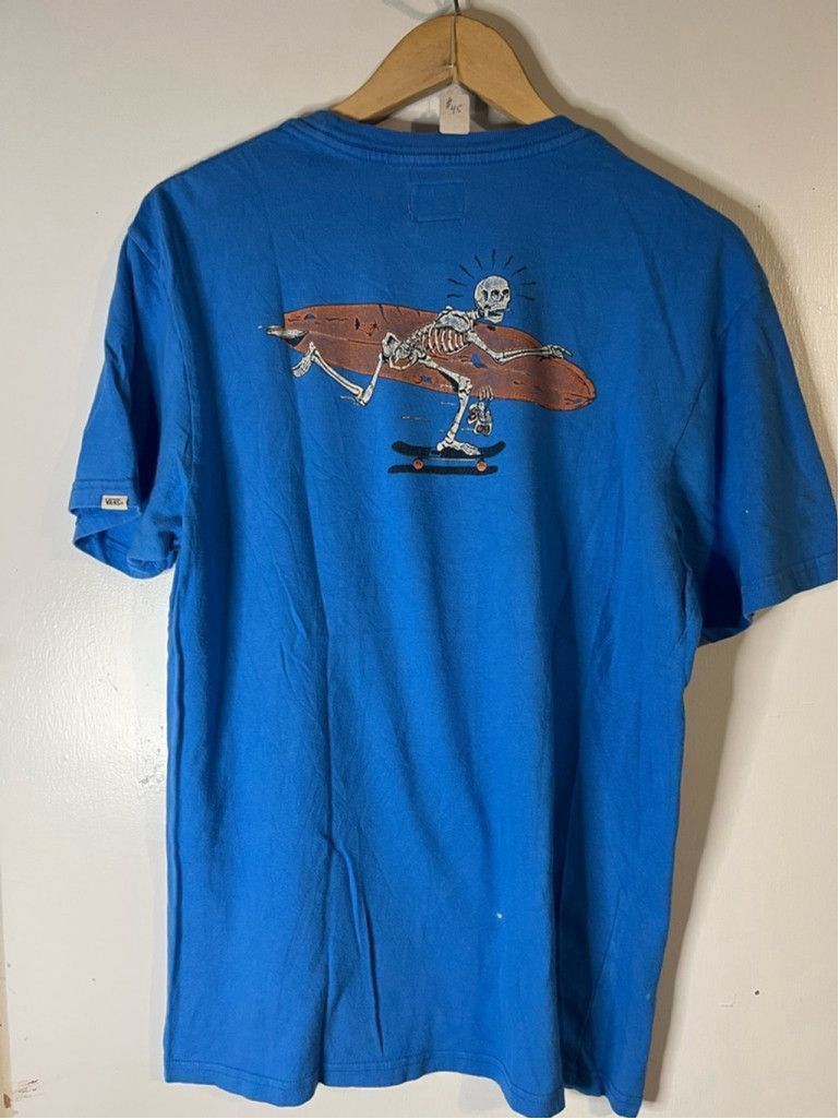 Vans Men's Vans Blue Graphic T-Shirt Size L Size US L / EU 52-54 / 3 - 2 Thumbnail
