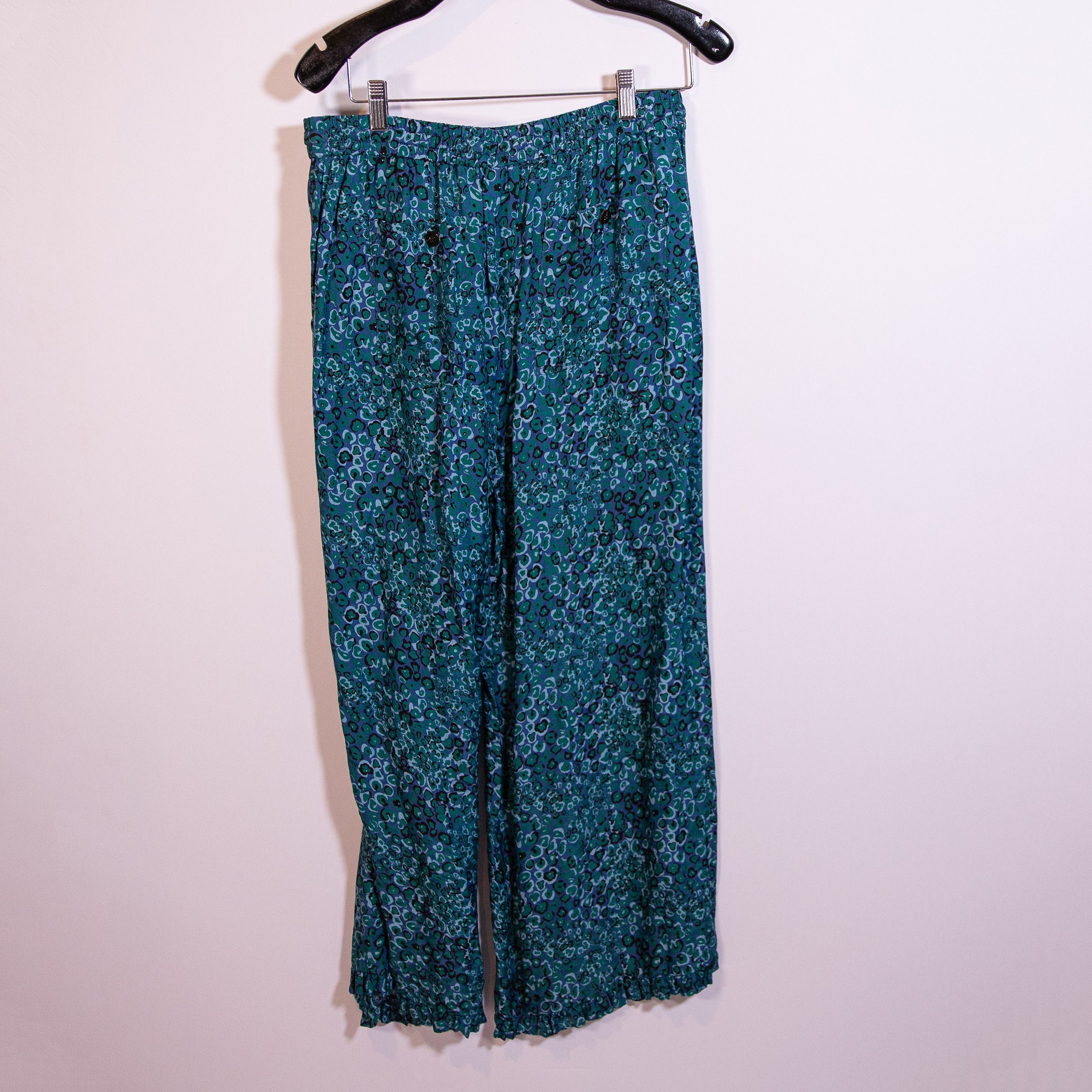 Other Cefinn Silk Chiffon Blue Green Print Pattern Size 30" / US 8 / IT 44 - 4 Thumbnail