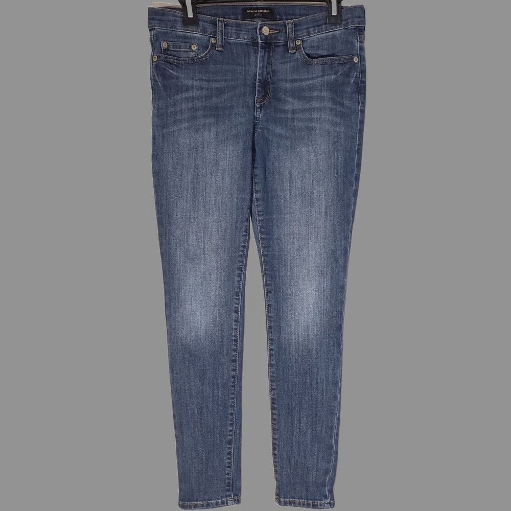 Banana Republic Banana Republic Jeans Women’s 28/6 Skinny Denim Cotton Blue 5-Pocket Medium Wash with Zip Closure Size 28" / US 6 / IT 42 - 1 Thumbnail