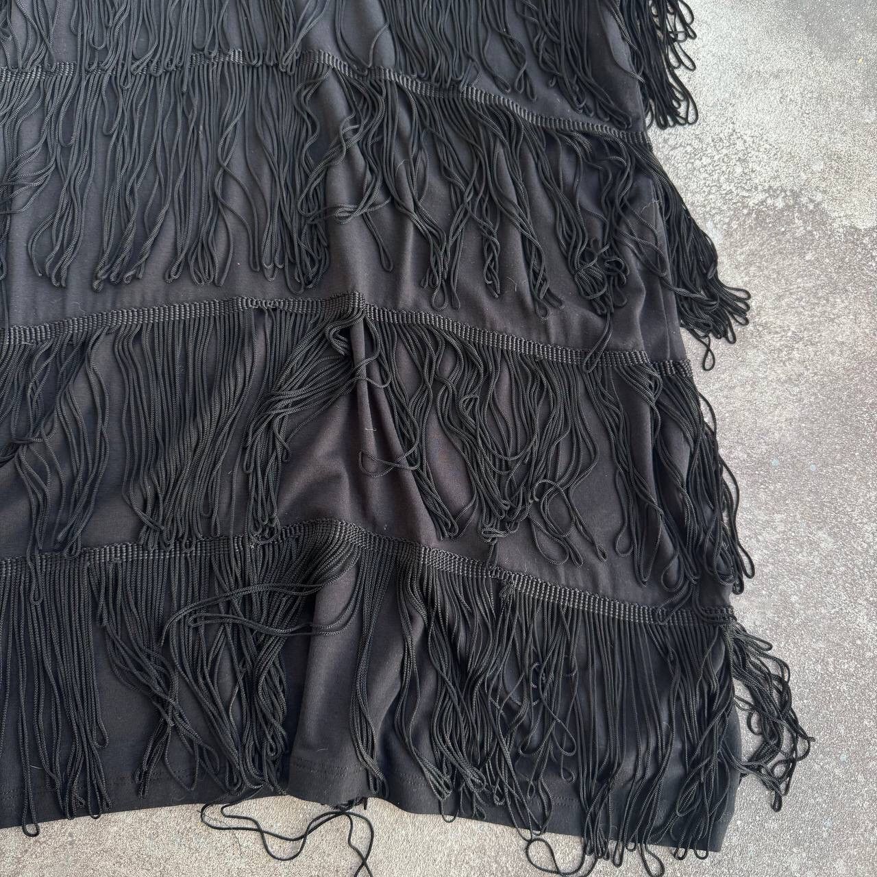 Dolce & Gabbana D&G Dolce & Gabbana Vintage Fringe Details Midi Dress Size M / US 6-8 / IT 42-44 - 8 Thumbnail