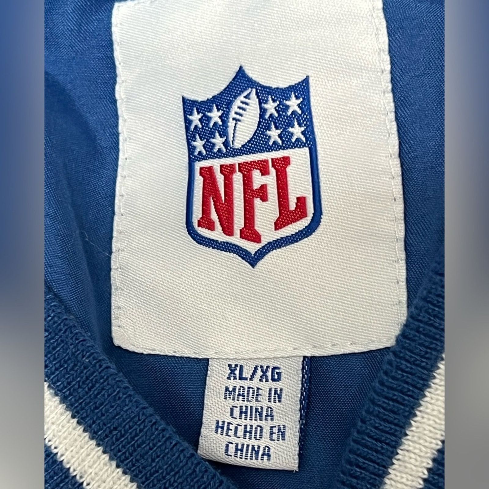 NFL Indianapolis Colts Team Pullover Jacket Windbreaker XL CLEAN Size US XL / EU 56 / 4 - 5 Thumbnail