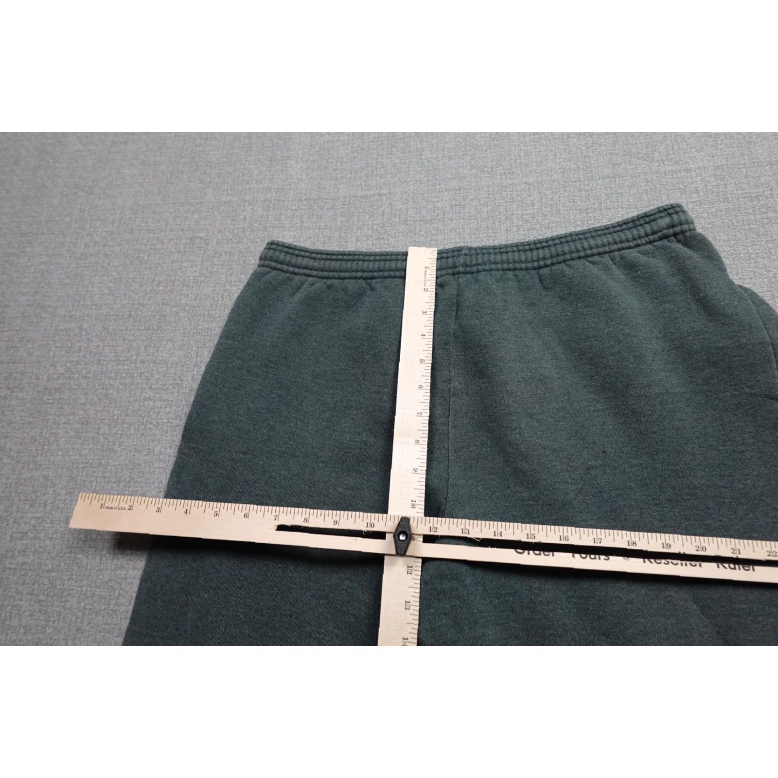 Russell Athletic VINTAGE Russell Athletic Sweatpants Mens M Green Fleece Joggers Elastic Waist Pockets 90s Size US 31 - 7 Thumbnail