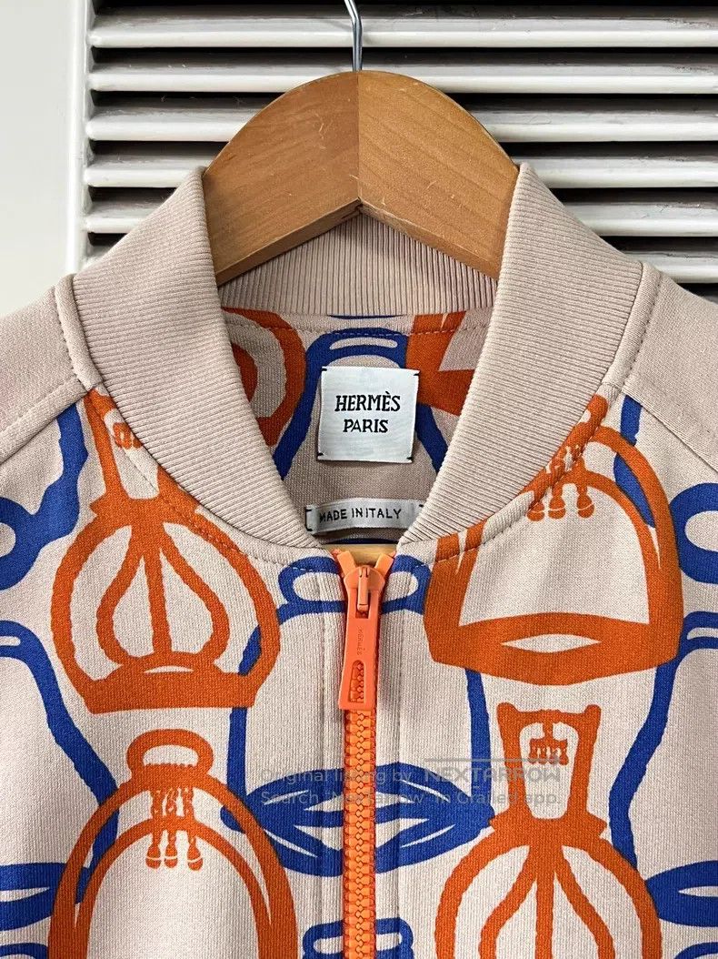 Hermes Hermes Stirrup Fantasy printed baseball jacket Size S / US 4 / IT 40 - 3 Thumbnail