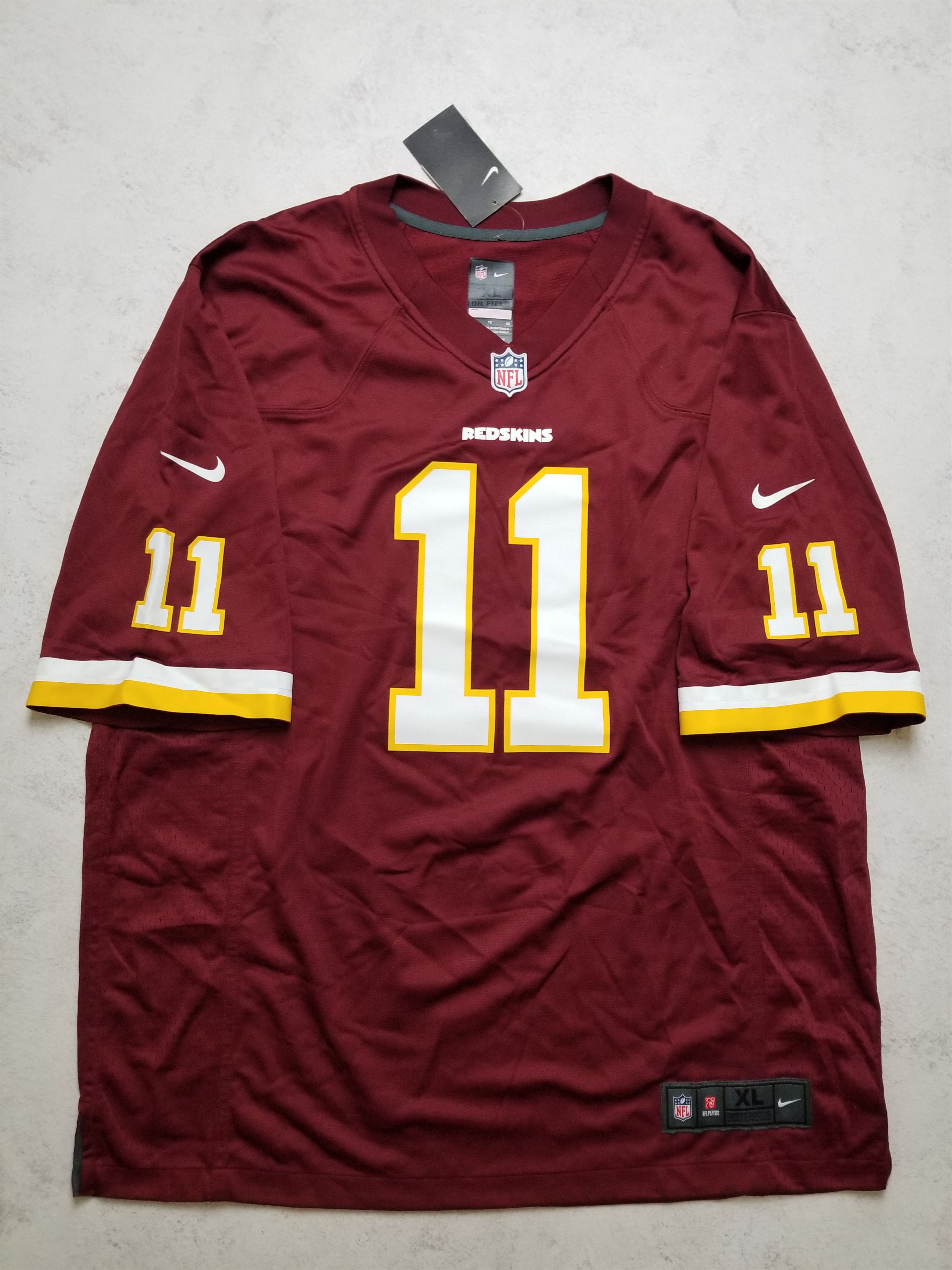 Nike Nike Washington Redskins Alex Smith #11 Burgundy NFL Jersey Size US XL / EU 56 / 4 - 4 Thumbnail