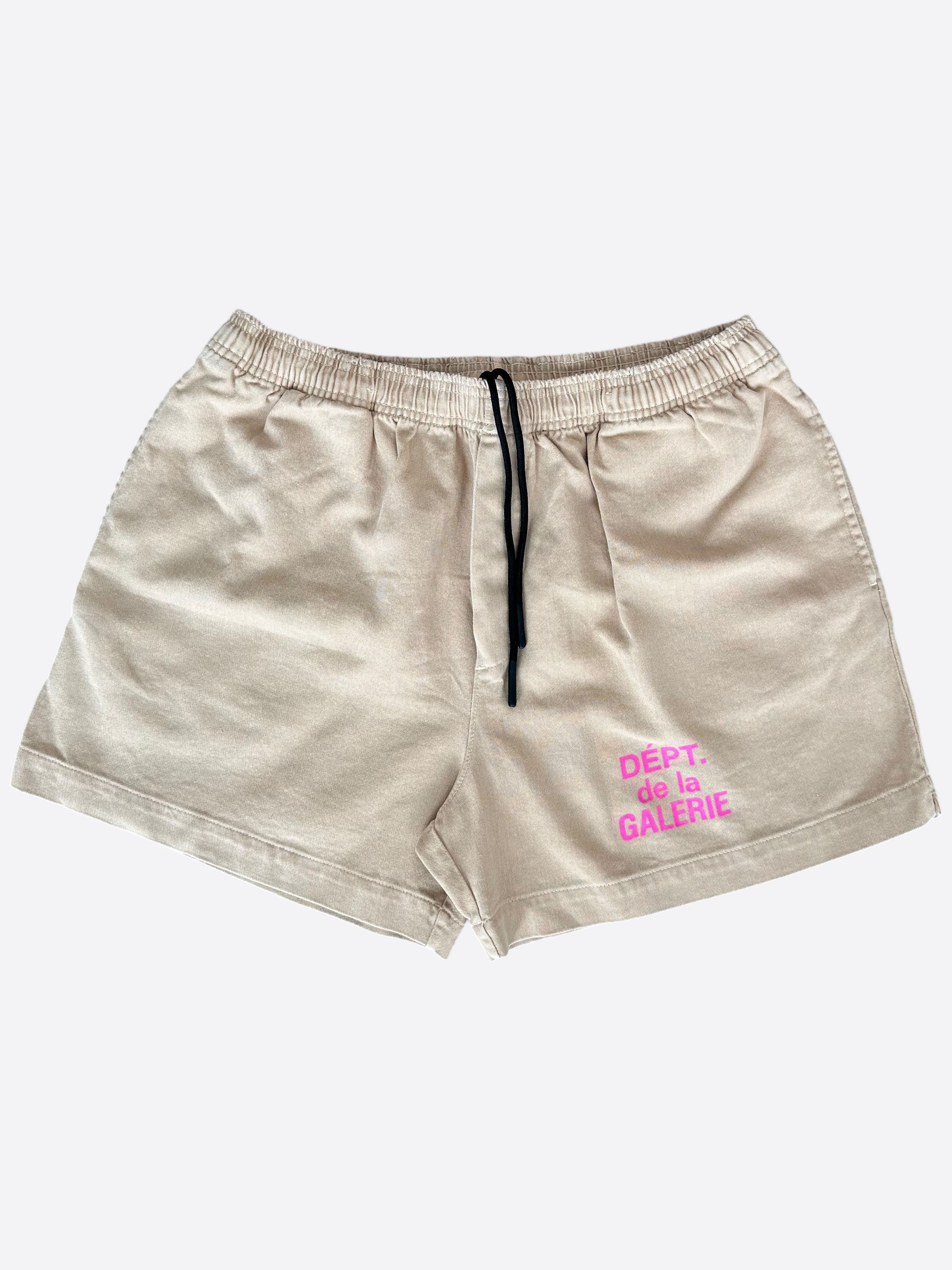 Gallery Dept. Gallery Dept Cream & Pink French Logo Zuma Shorts Size US 28 / EU 44 - 1 Thumbnail