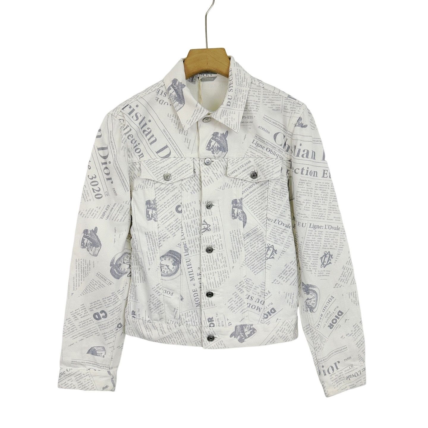 Dior white embroidered denim jacket by dior sacai. | Grailed