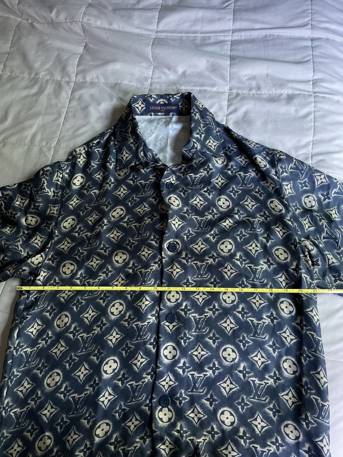 Louis Vuitton Louis Vuitton Silk Monogram Shirt Size US S / EU 44-46 / 1 - 5 Thumbnail