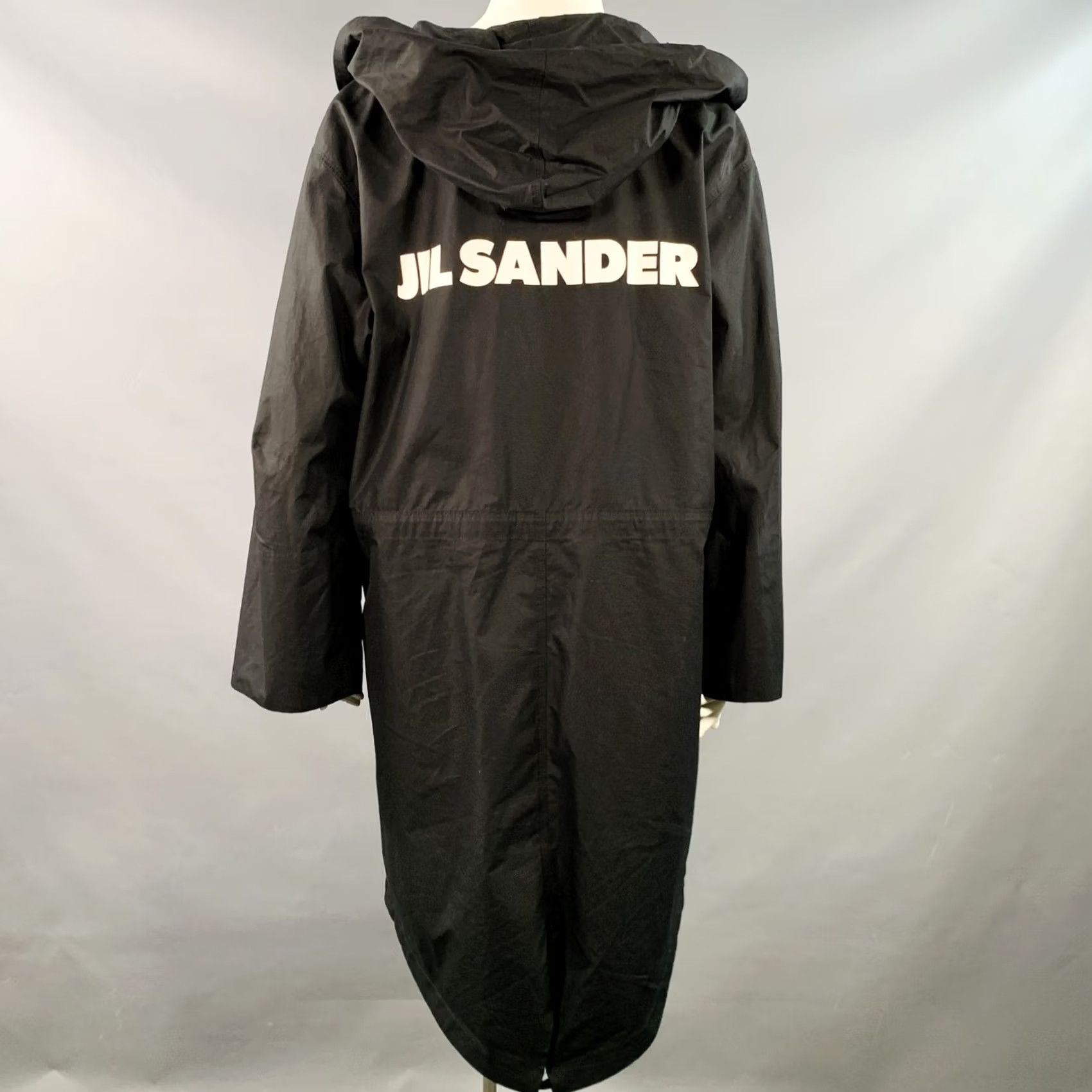 Jil Sander VINTAGE JIL SANDER Coat Hooded Logo Cotton Black White L Women Adult US Size L Size L / US 10 / IT 46 - 3 Thumbnail