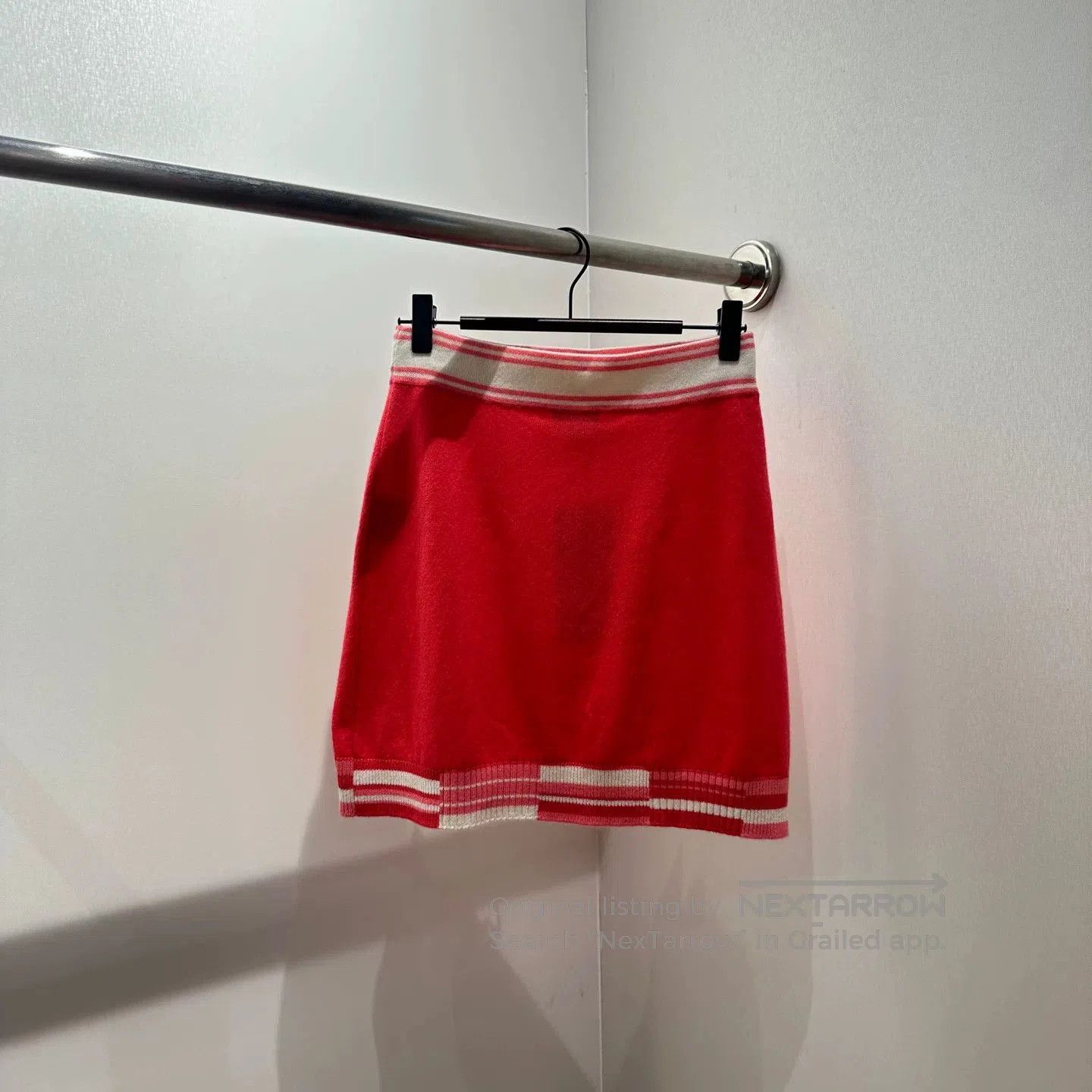 Chanel Chanel Cashmere Skirt with CHANEL Lettering. Size 33" - 2 Thumbnail