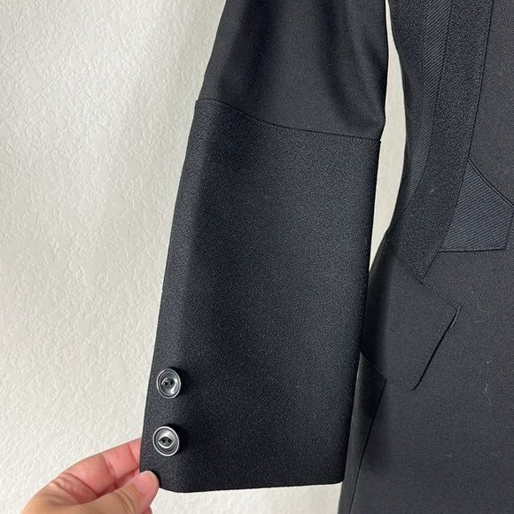 Japanese Brand Shiro Sakai Wool Asymetric Placket Tailored Mixed Media Japa Size S / US 4 / IT 40 - 4 Thumbnail