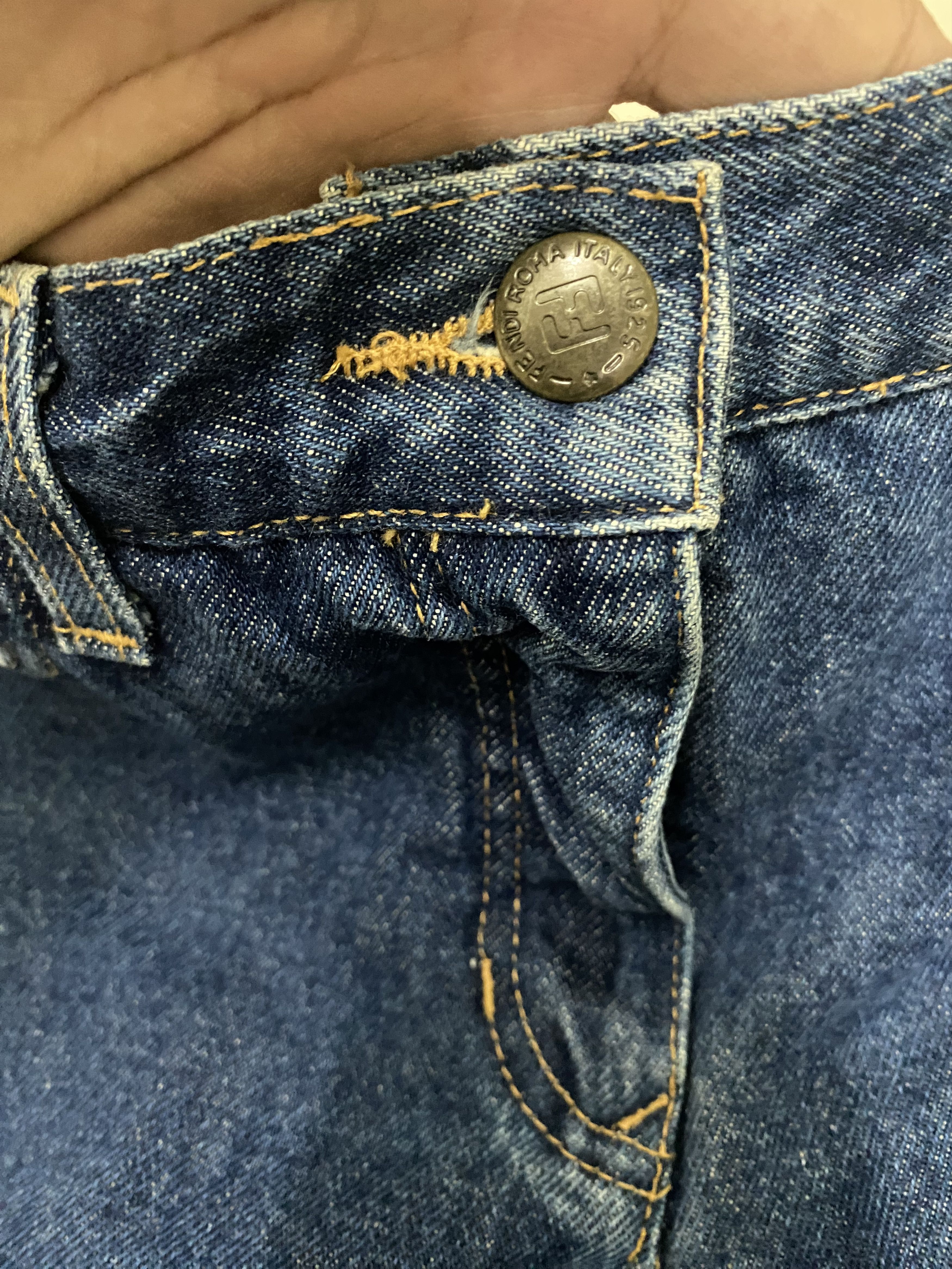 Fendi Fendi Blue Denim Made in Italy Size 30" / US 8 / IT 44 - 6 Thumbnail