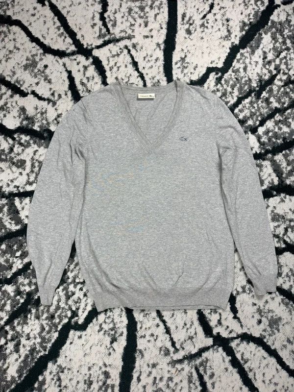 Lacoste Lacoste sweater gray 38 logo Size XS / US 0-2 / IT 36-38 - 1 Thumbnail