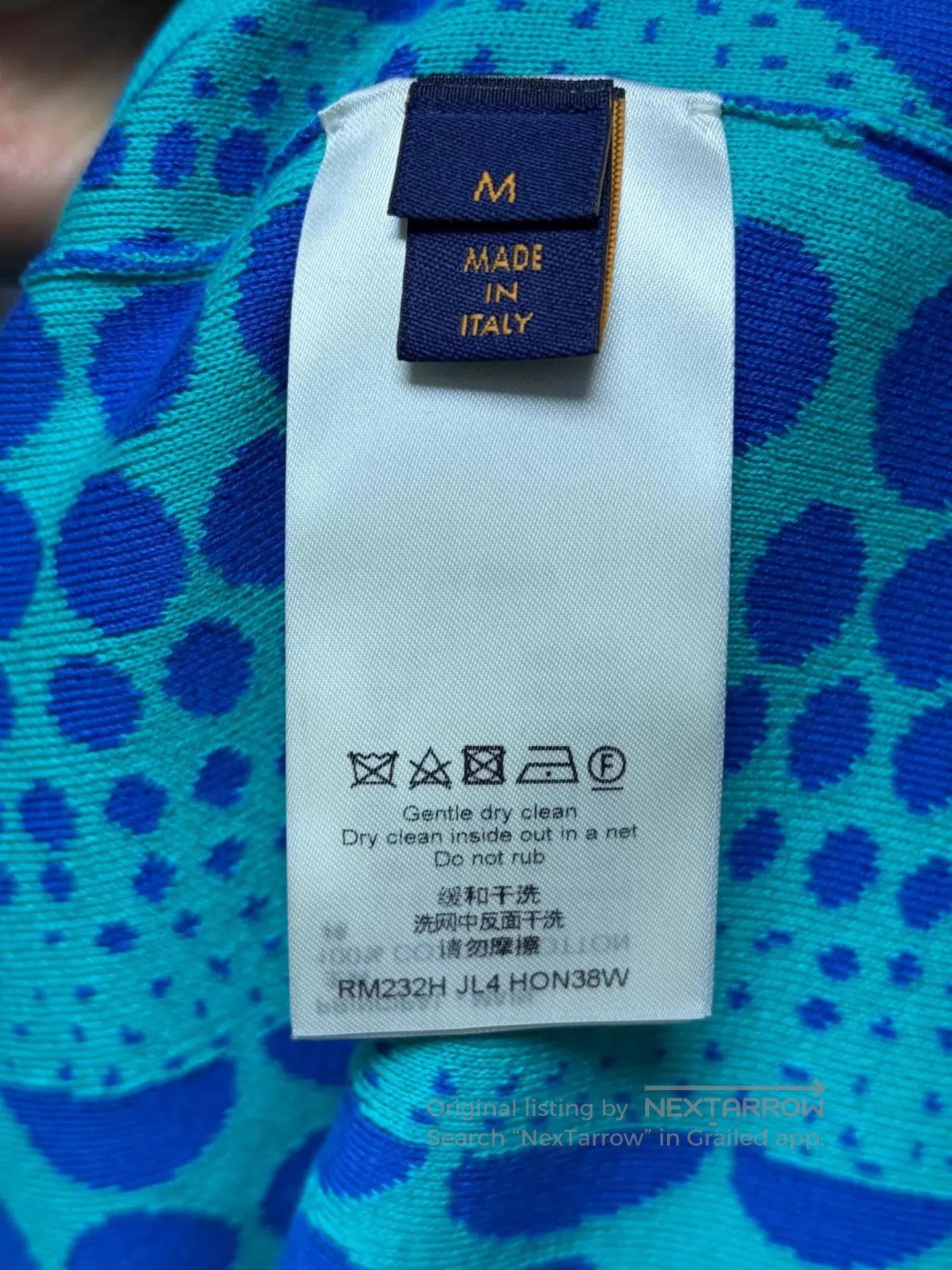 Louis Vuitton Blue Patterned Short Sleeve Shirt . Size US M / EU 48-50 / 2 - 4 Thumbnail