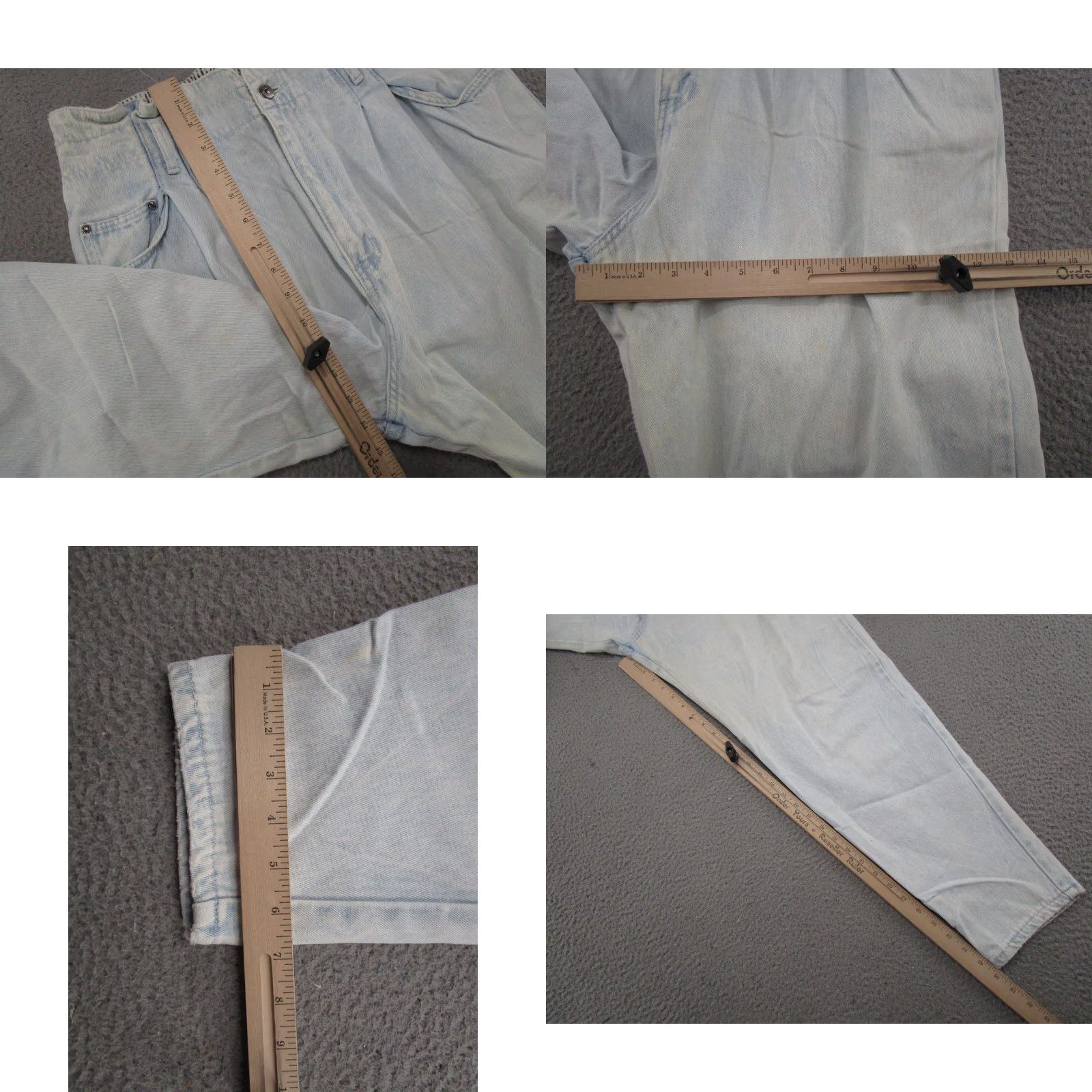 Levi's VINTAGE Levi's Silver Tab Paper Bag Waist Womens Jeans Size 16 Light Wash Size 38" / US 16 / IT 52 - 8 Thumbnail
