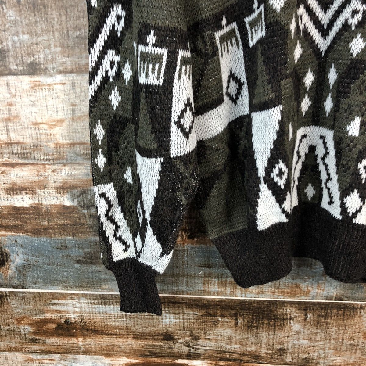 Homespun Knitwear Piat vintage like coogi Grey japan vintage Knitwear #A2470 Size US L / EU 52-54 / 3 - 15 Thumbnail