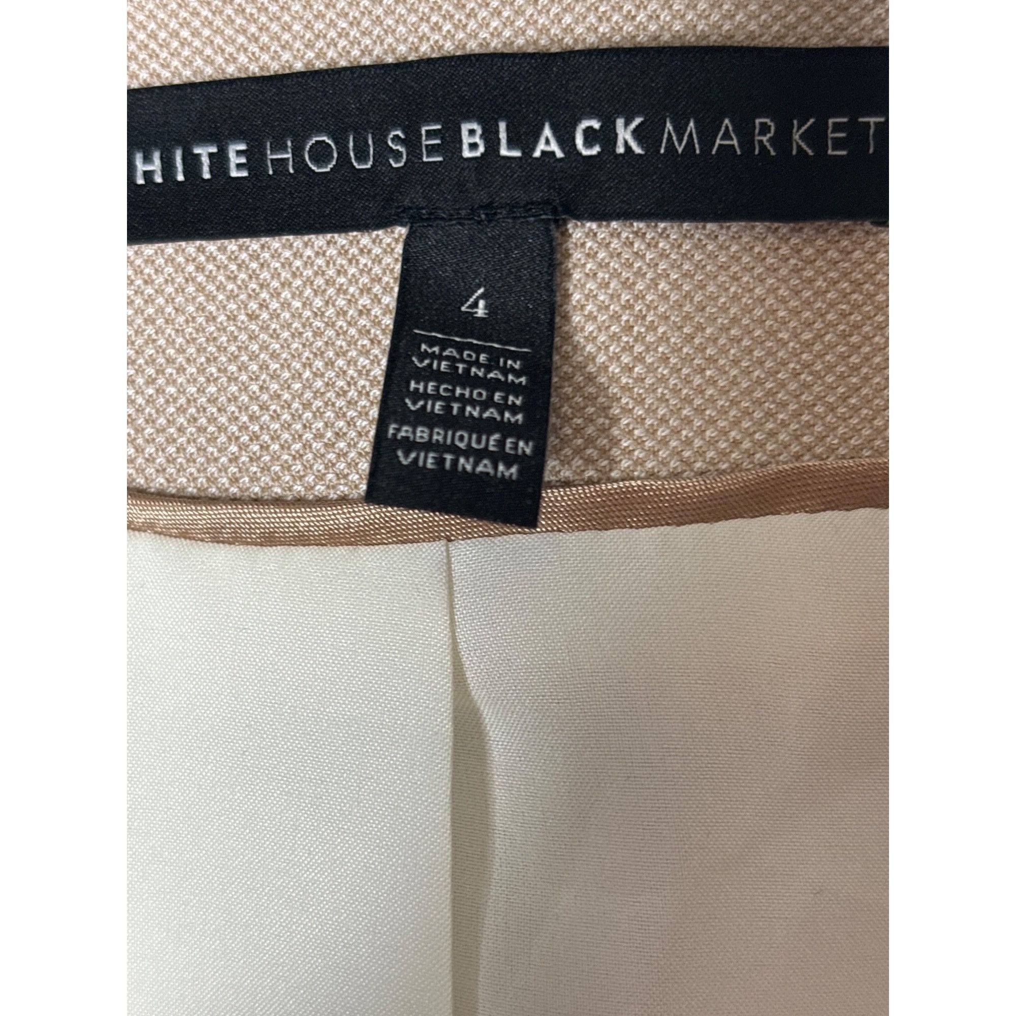 White House Black Market WHITE HOUSE BLACK MARKET WOMEN'S LIGHT TAUPE FITTED PEPLUM B Size S / US 4 / IT 40 - 5 Thumbnail
