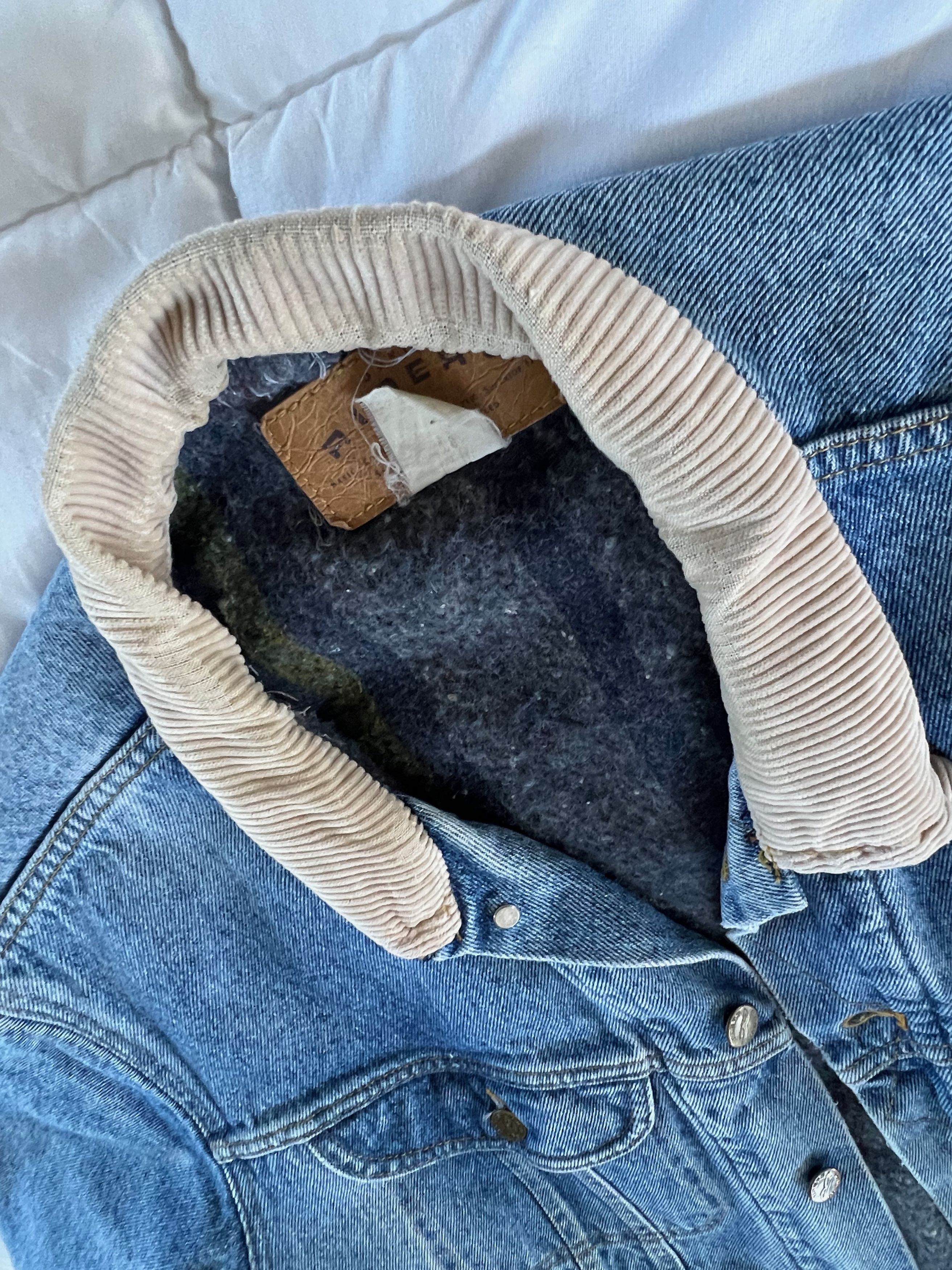 Vintage Vintage Riders Blanket Lined Jean/Denim Trucker Jacket Size US M / EU 48-50 / 2 - 6 Thumbnail
