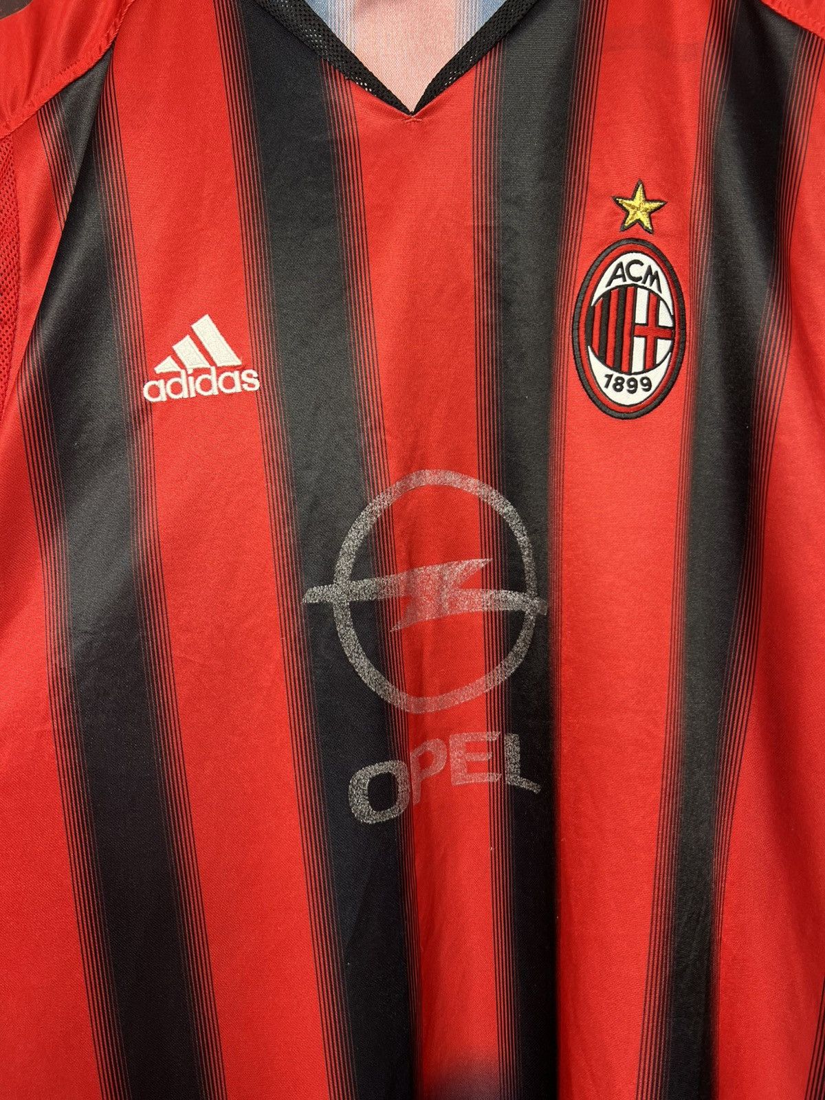 Adidas Adidas Vintage AC Milan 2004 Opel Jersey T-shirt Size US XL / EU 56 / 4 - 4 Thumbnail