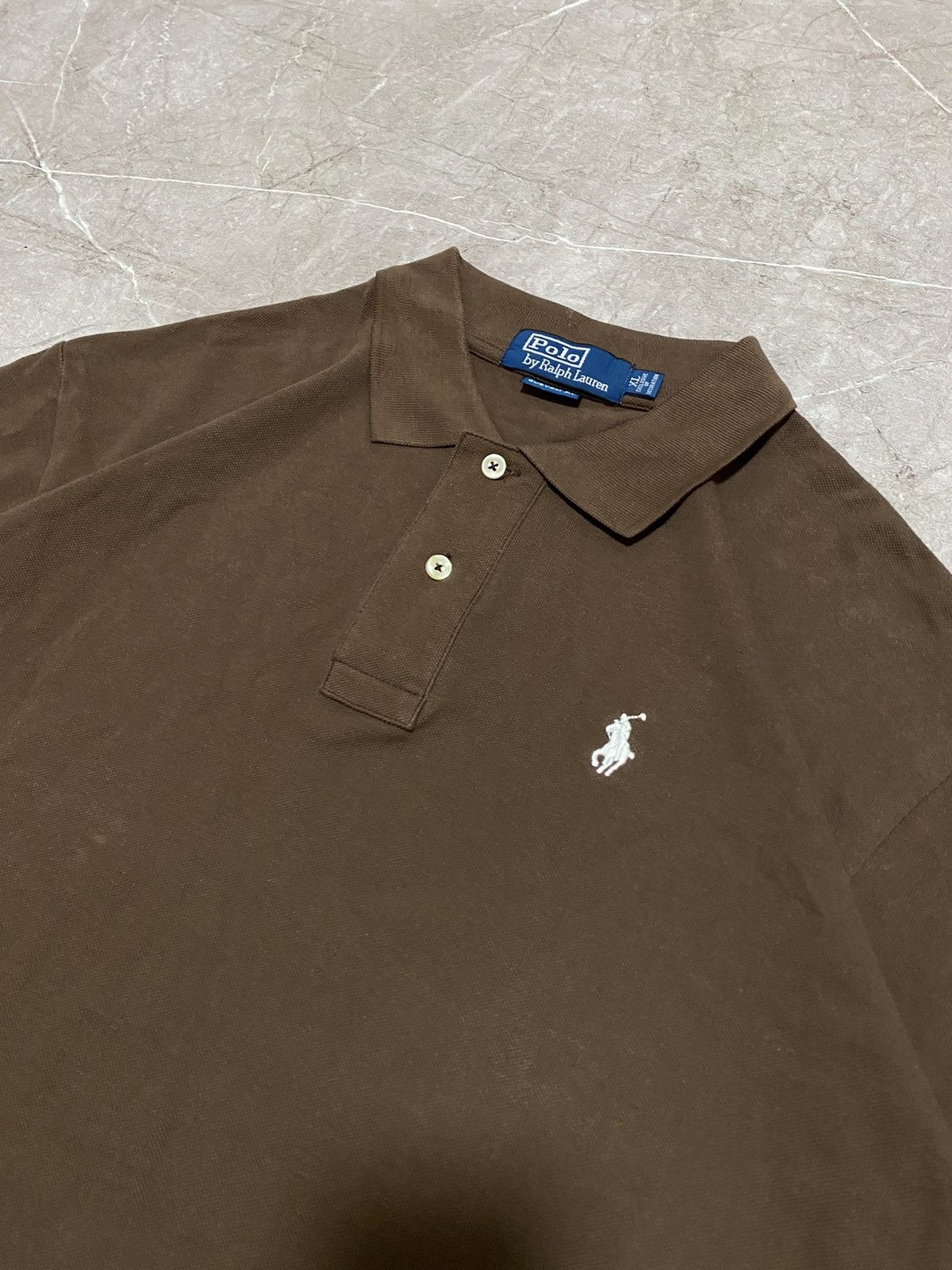 Polo Ralph Lauren × Ralph Lauren × Vintage Vintage 90s Polo Ralph Lauren Brown Polo Chief Keef Retro Size US XL / EU 56 / 4 - 3 Thumbnail
