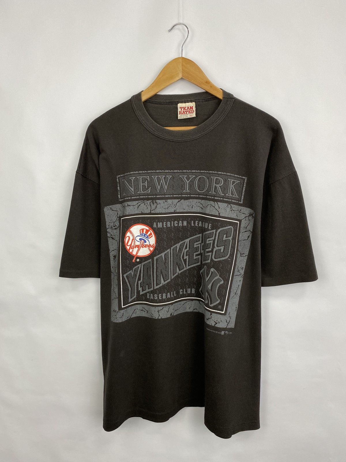 Majestic × Vintage ⚾️ 🇺🇸 Vintage 1993 Yankees New York MLB Baseball Jersey Tee Size US XL / EU 56 / 4 - 3 Thumbnail