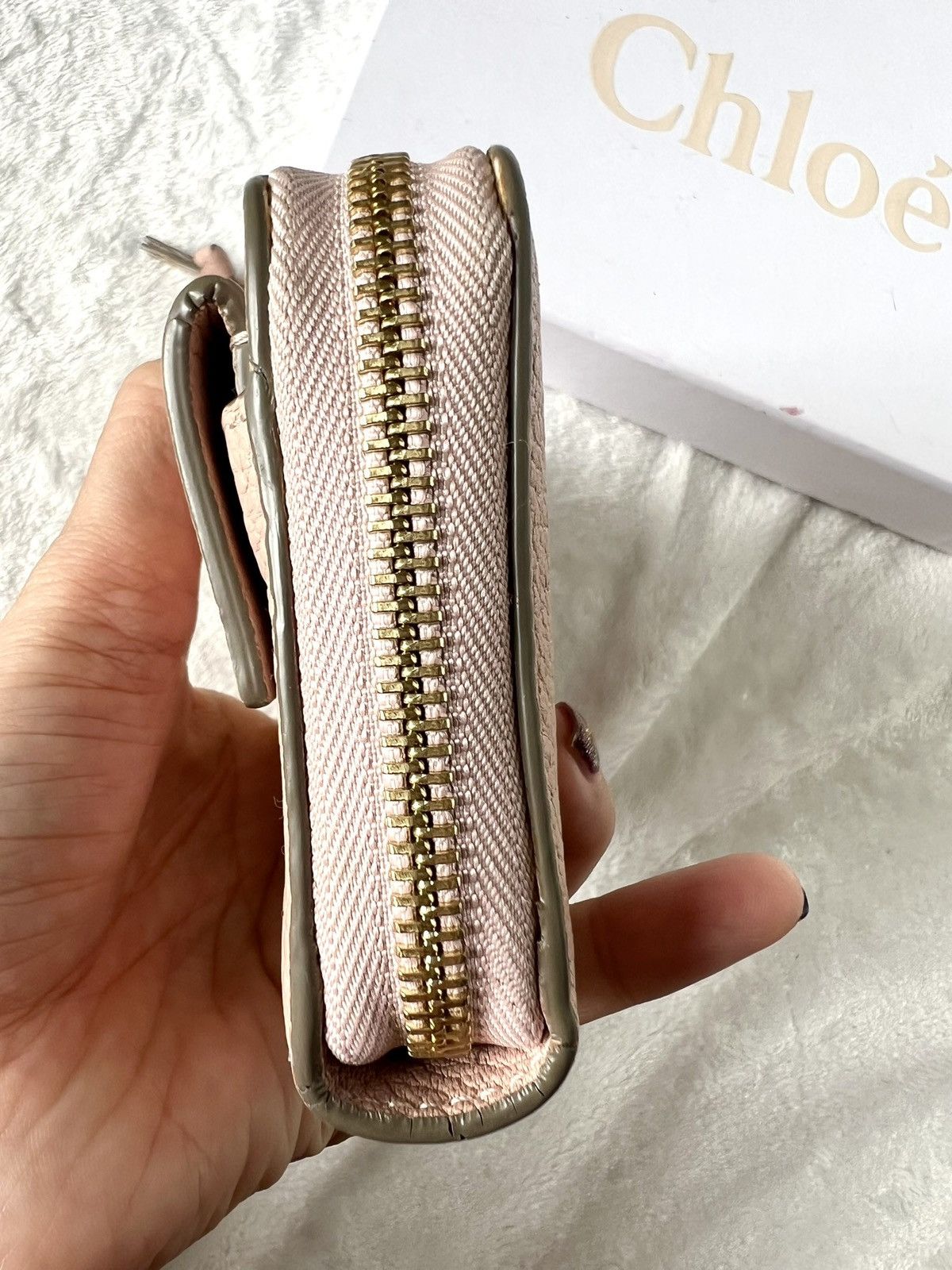 Chloe Chloe Drew Long Wallet – Dusty Pink Size ONE SIZE - 4 Thumbnail