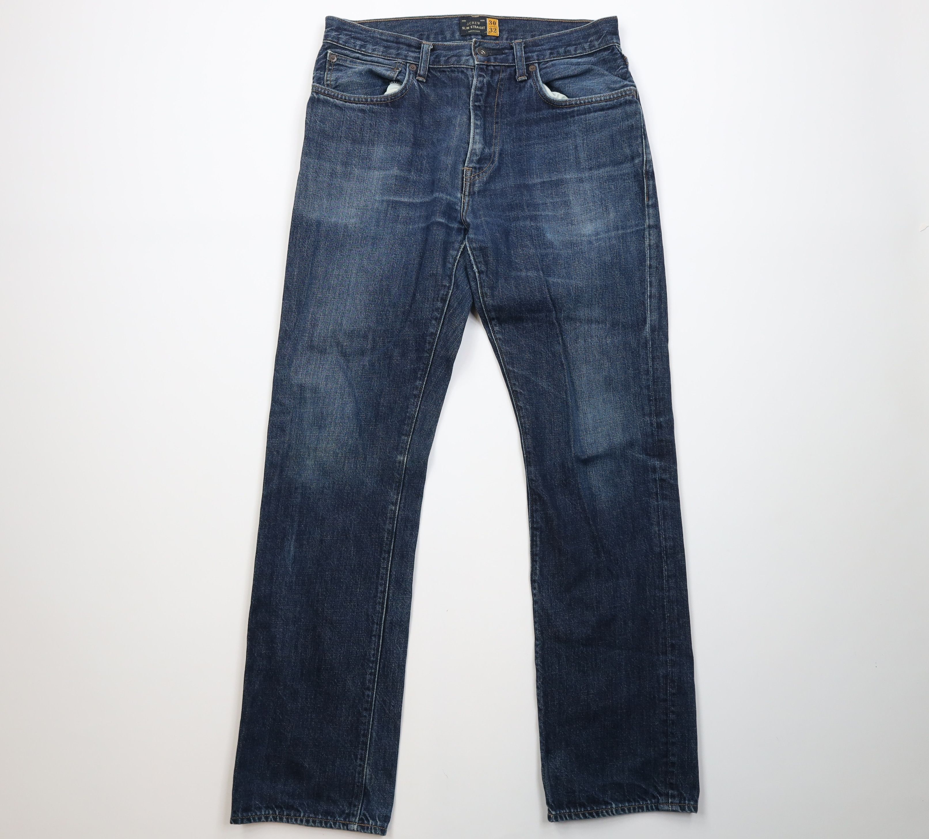 J.Crew Vintage Y2K J Crew Slim Straight Leg Denim Jeans Blue Cotton Size US 30 / EU 46 - 1 Thumbnail