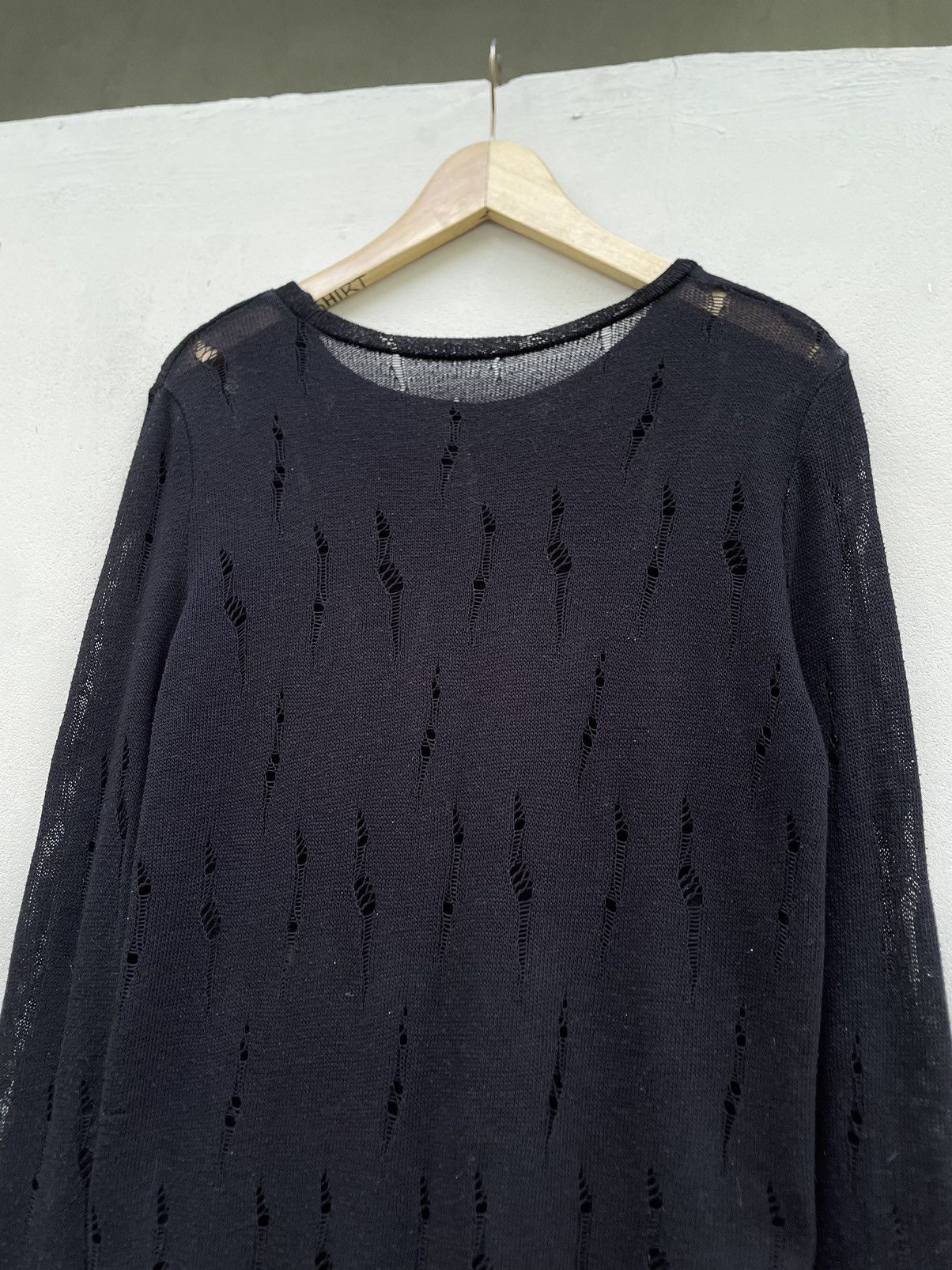 Hysteric Glamour × If Six Was Nine × Le Grande Bleu (L.G.B.) Unknown Brand Distress Knit Rick Owens Style Size US M / EU 48-50 / 2 - 8 Thumbnail