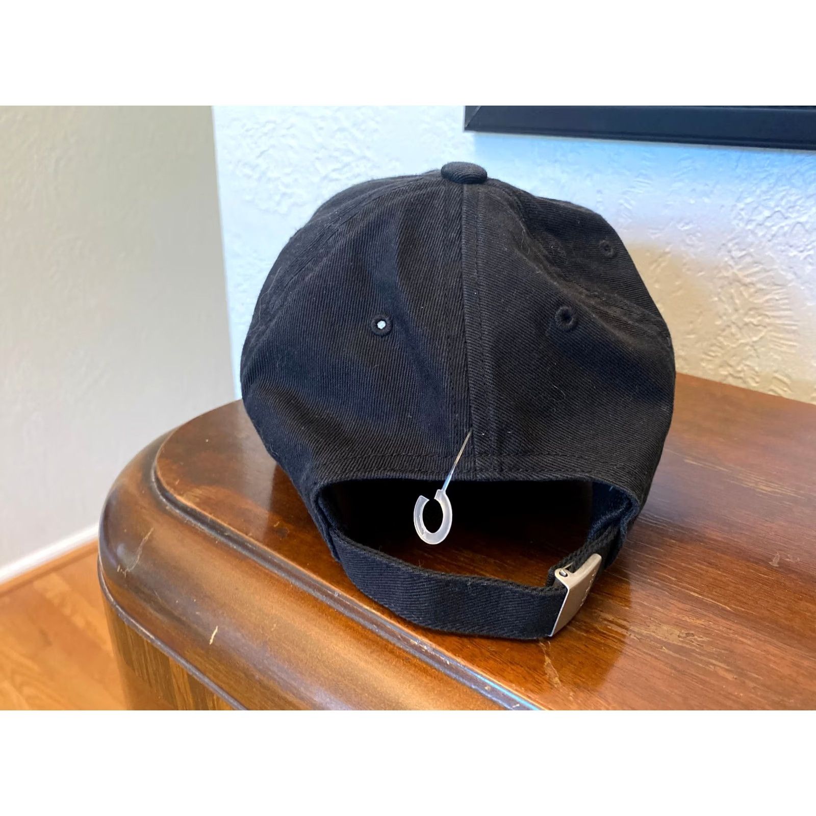 Adidas Adidas Hat Baseball Cap Adjustable Embroidered Logo Black on Black Men’s Adjustable Cotton Cap Size ONE SIZE - 3 Thumbnail