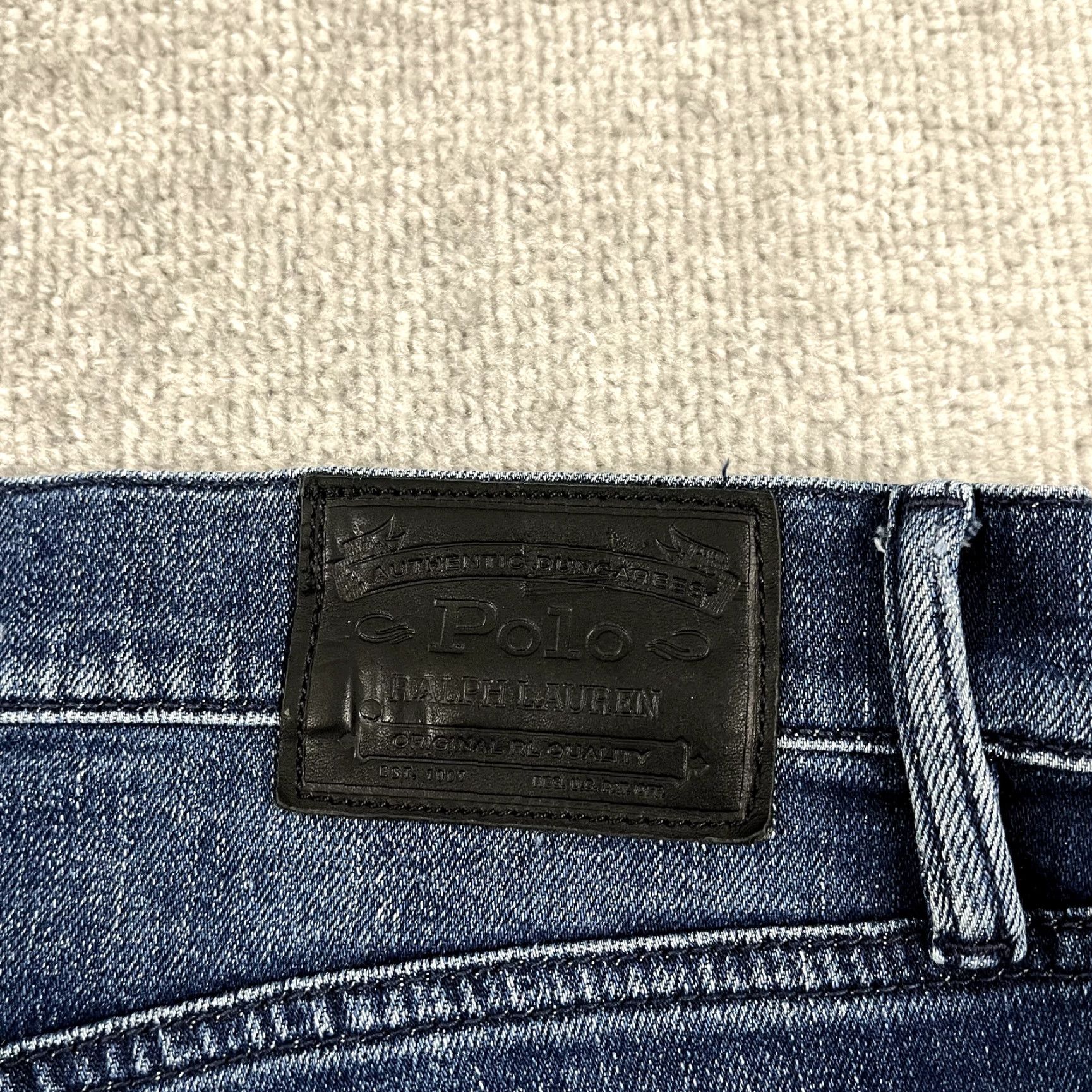 Polo Ralph Lauren VINTAGE Polo Ralph Lauren Jeans Men 32 x 30 Slim Fit Blue Denim 3D Knee Grunge Size US XS / EU 42 / 0 - 4 Thumbnail