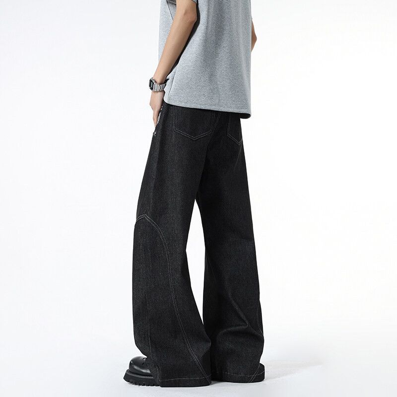 Japanese Brand Men's American high street loose bootcut snake print jeans Size US 32 / EU 48 - 5 Thumbnail