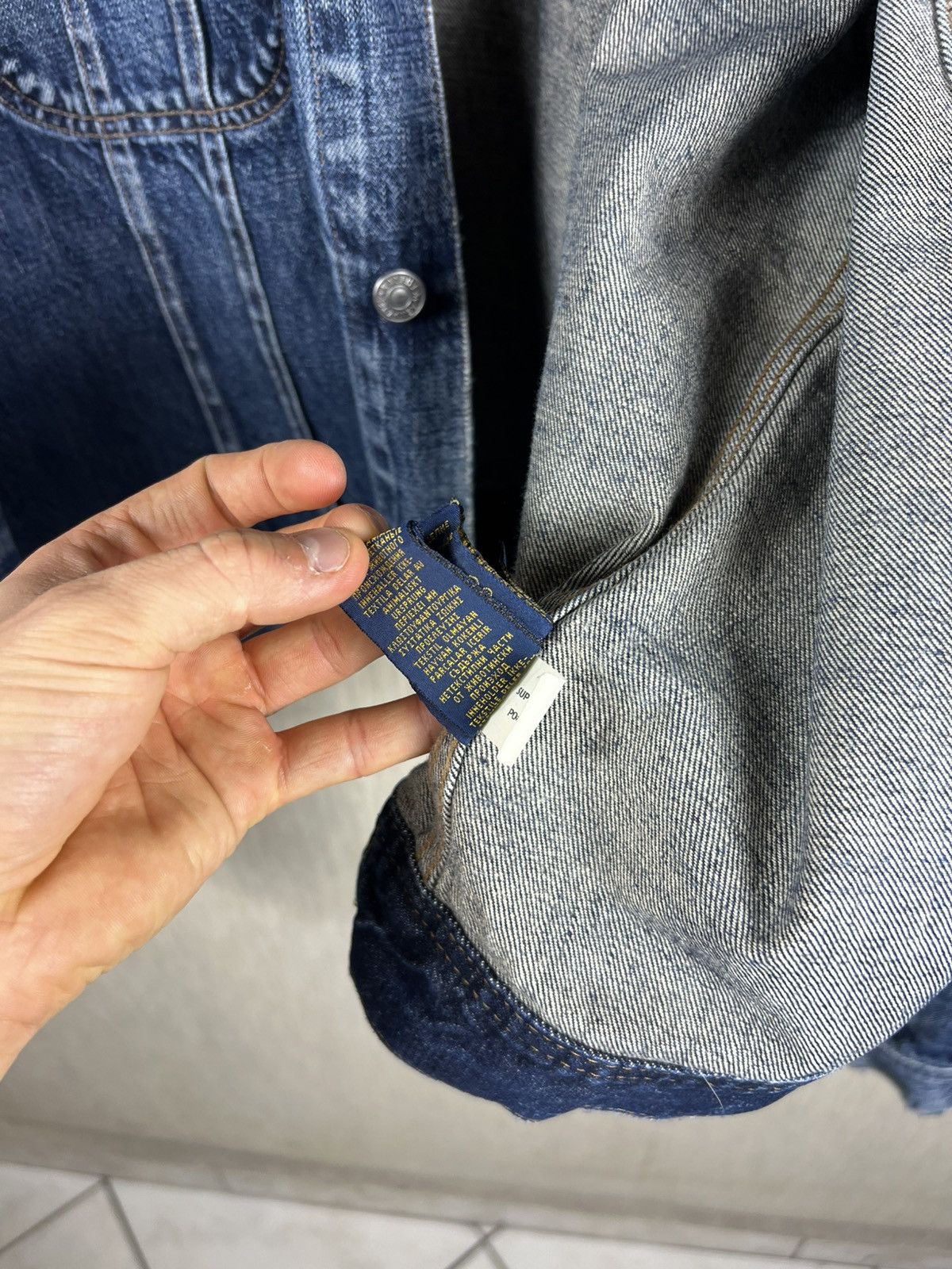 Ralph Lauren Vintage Polo Ralph Lauren thrashed distressed denim jacket Size US XXL / EU 58 / 5 - 25 Thumbnail