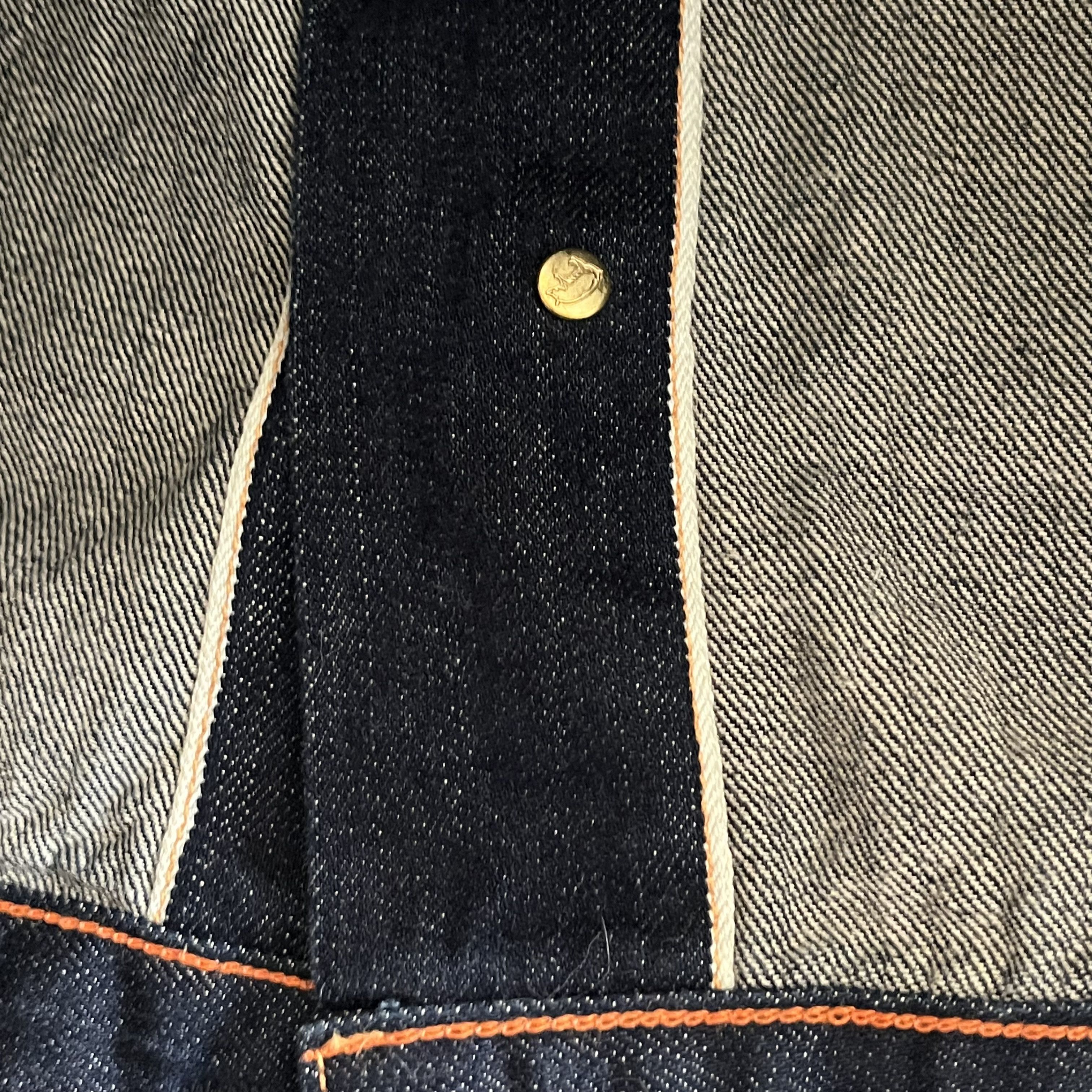 Jean Shop JEAN SHOP - RAW DENIM SELVEDGE TYPE III JACKET MADE IN USA Size US XL / EU 56 / 4 - 8 Thumbnail