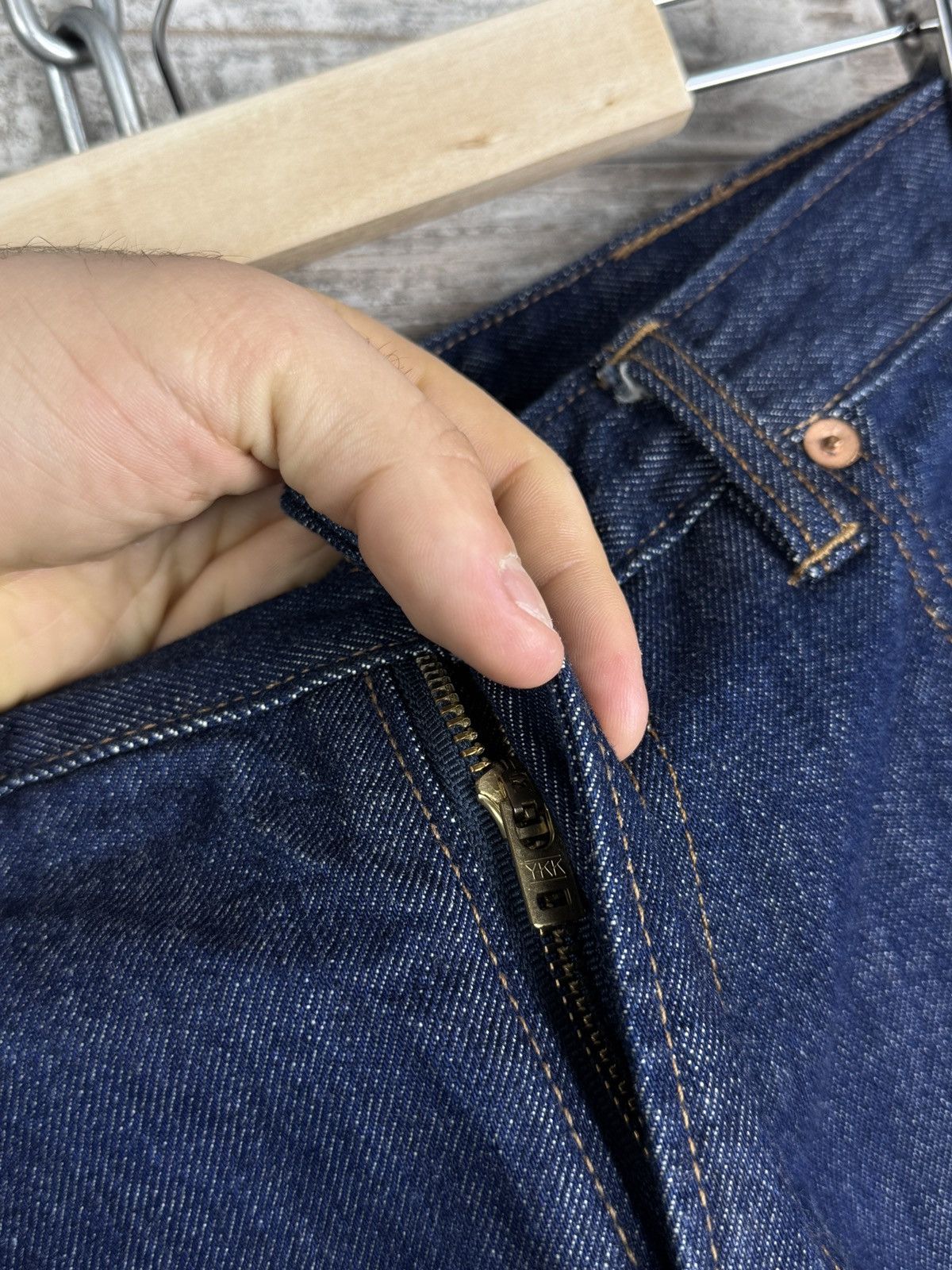 Mens Oliver Sweeney By Billiam Parker Denim Selvedge Jeans in Blue, Men's (Size 30) — image 6 of 6