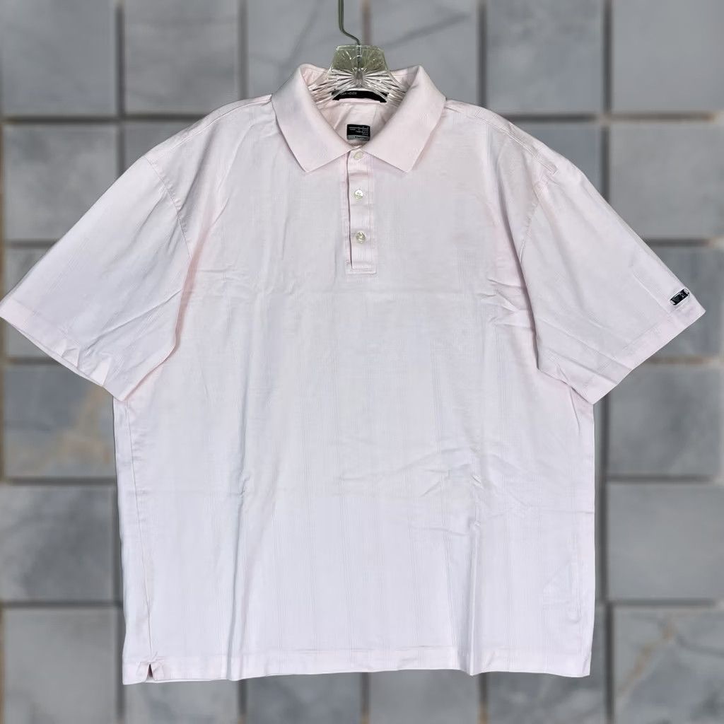 Nike Nike Tiger Woods Polo Shirt Mens L Pink Striped Golf Performance Fit-Dry Regular Size US L / EU 52-54 / 3 - 1 Thumbnail