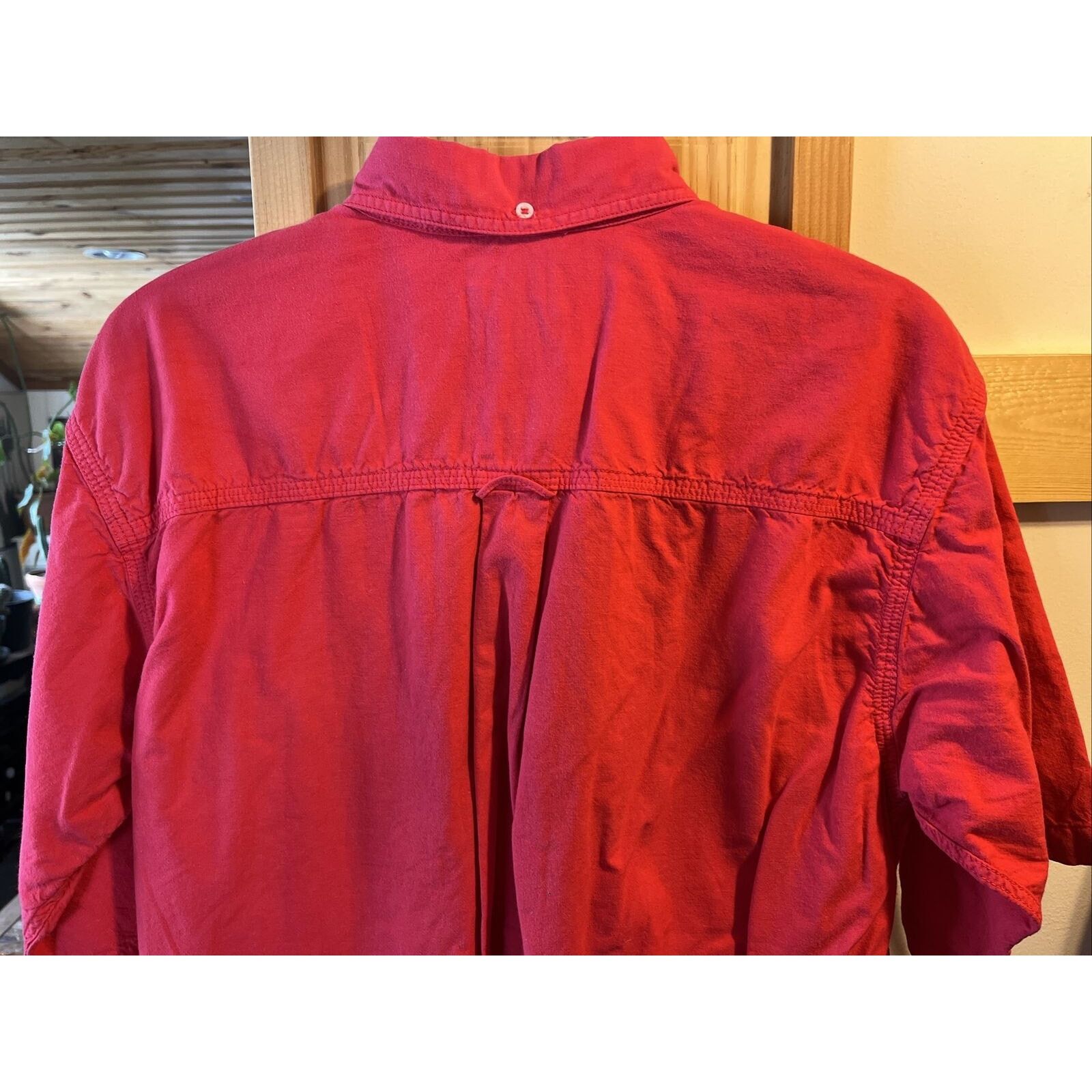 Woolrich Woolen Mills Woolrich VTG Men’s M Red Short Sleeve Button Cotton Shirt Size US M / EU 48-50 / 2 - 17 Thumbnail