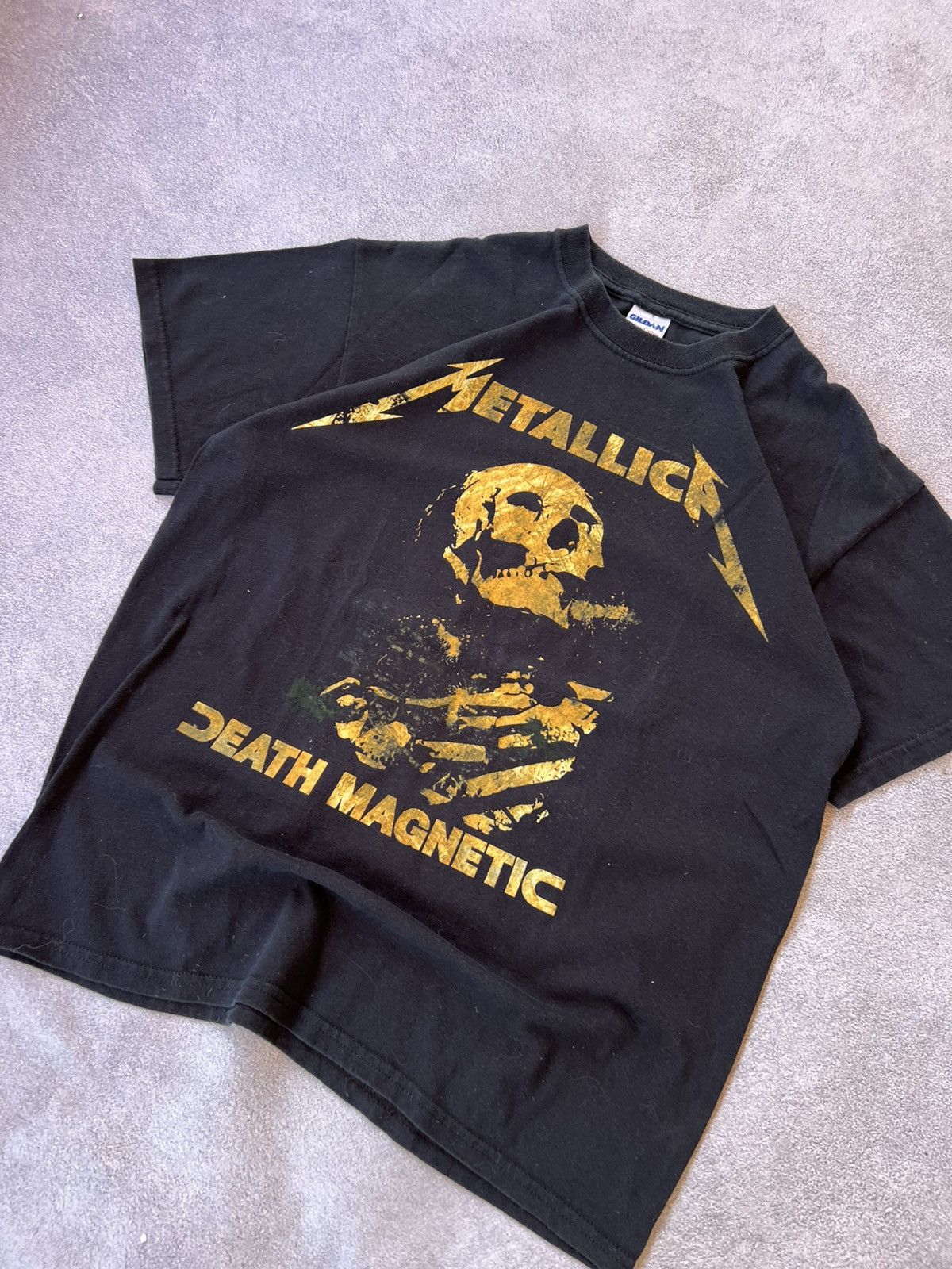 Band Tees Metallica “Death Magnetic” 2008 Tour Merch Tee Shirt Size US M / EU 48-50 / 2 - 5 Thumbnail
