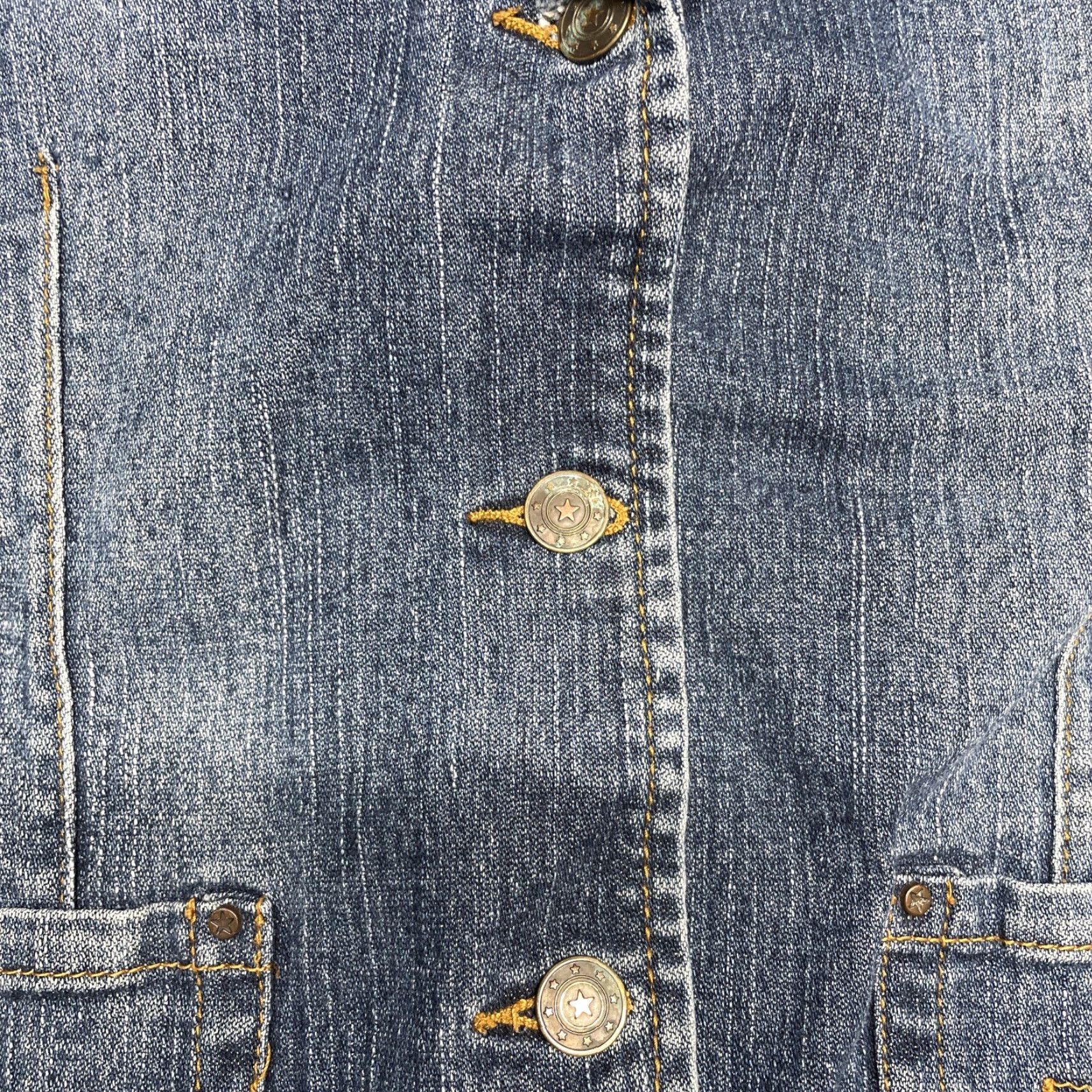 Denime VINTAGE Jean Women Denim Blazer Jacket Size M Blue 100% Cotton Basic Jacket Size M / US 6-8 / IT 42-44 - 3 Thumbnail