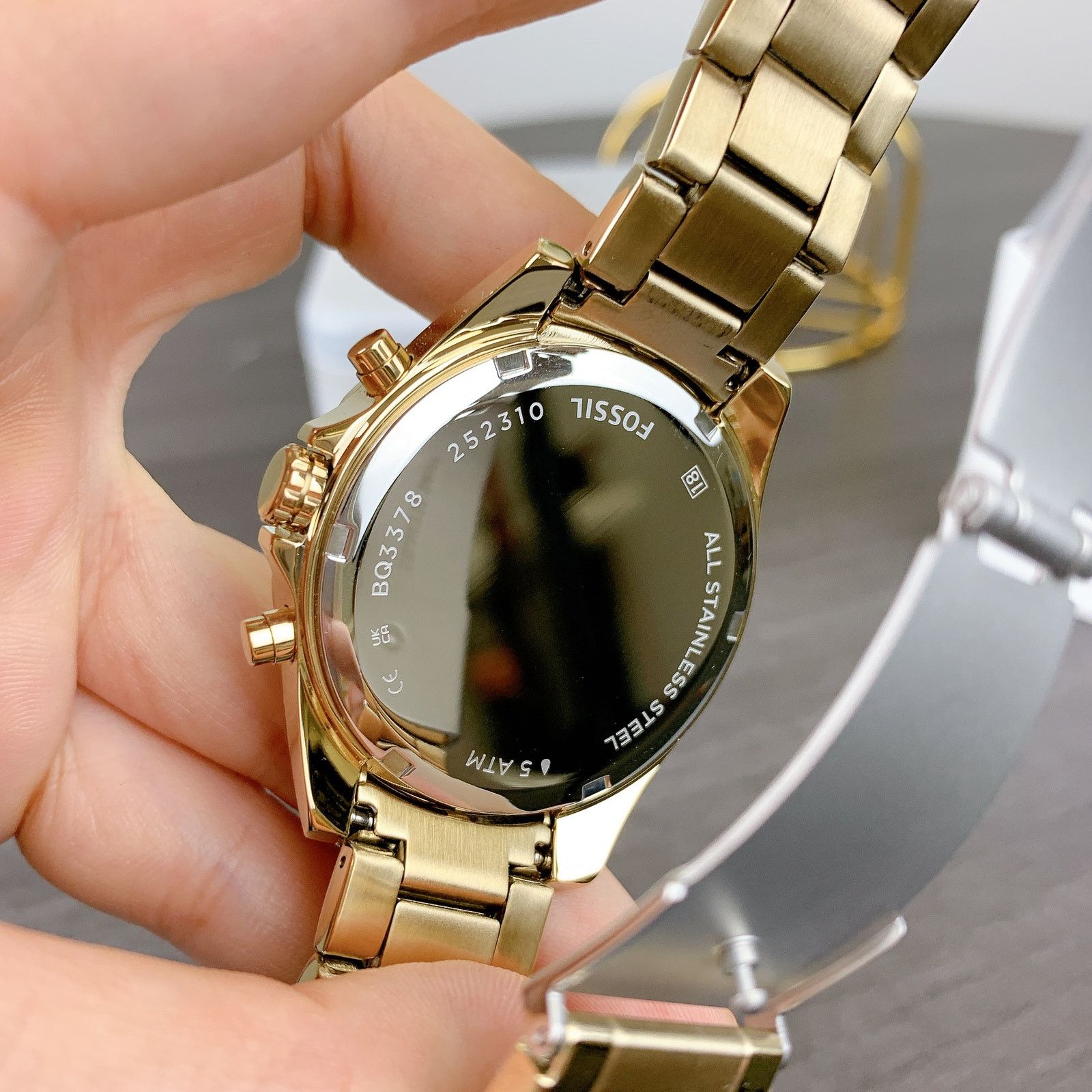 Fossil Fossil BQ3378 Modern Courier Chronograph Gold-Tone Stainless Size ONE SIZE - 6 Thumbnail