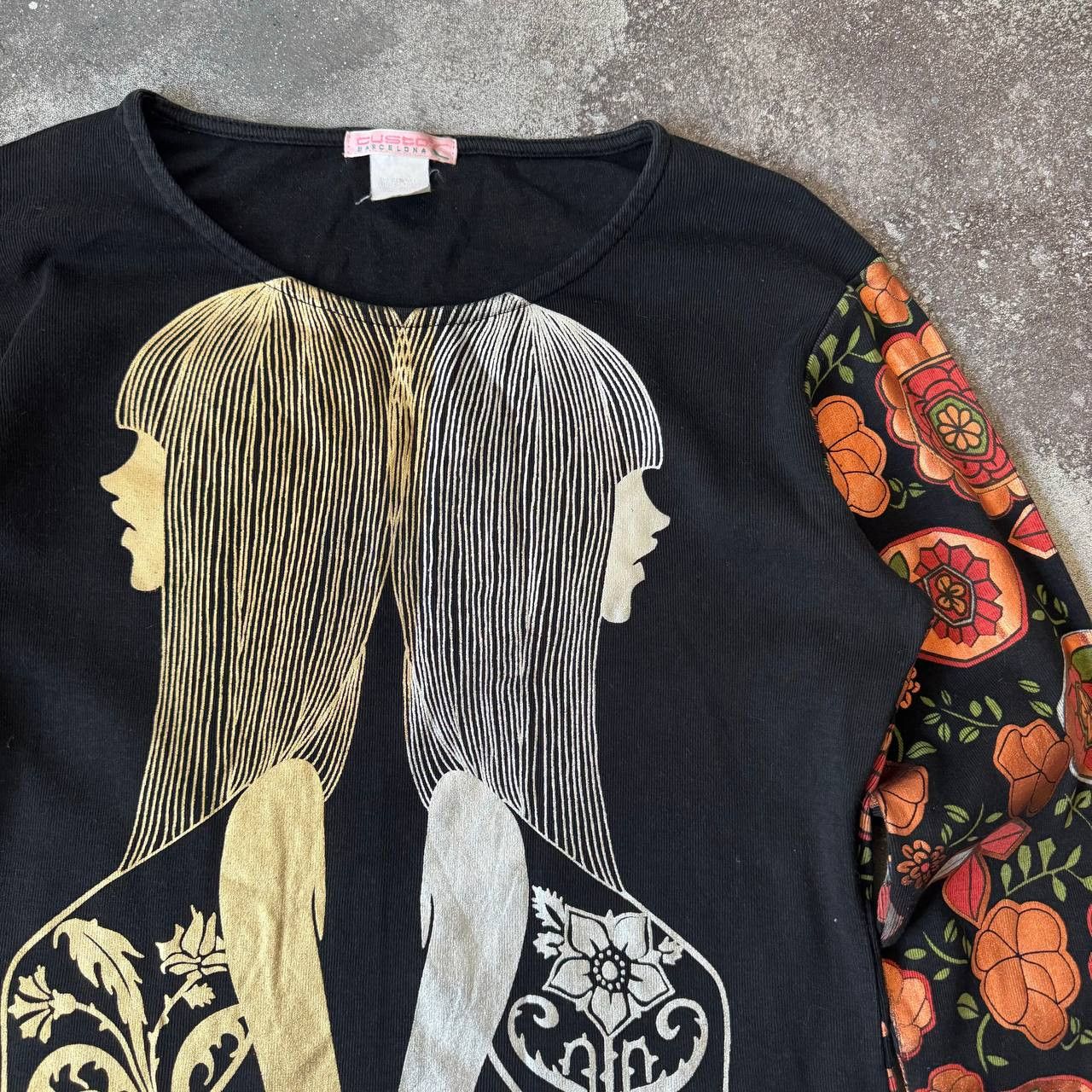 Custo Barcelona Custo Barcelona Archive Lady Printed Vintage Long Sleeve Top Size M / US 6-8 / IT 42-44 - 6 Thumbnail