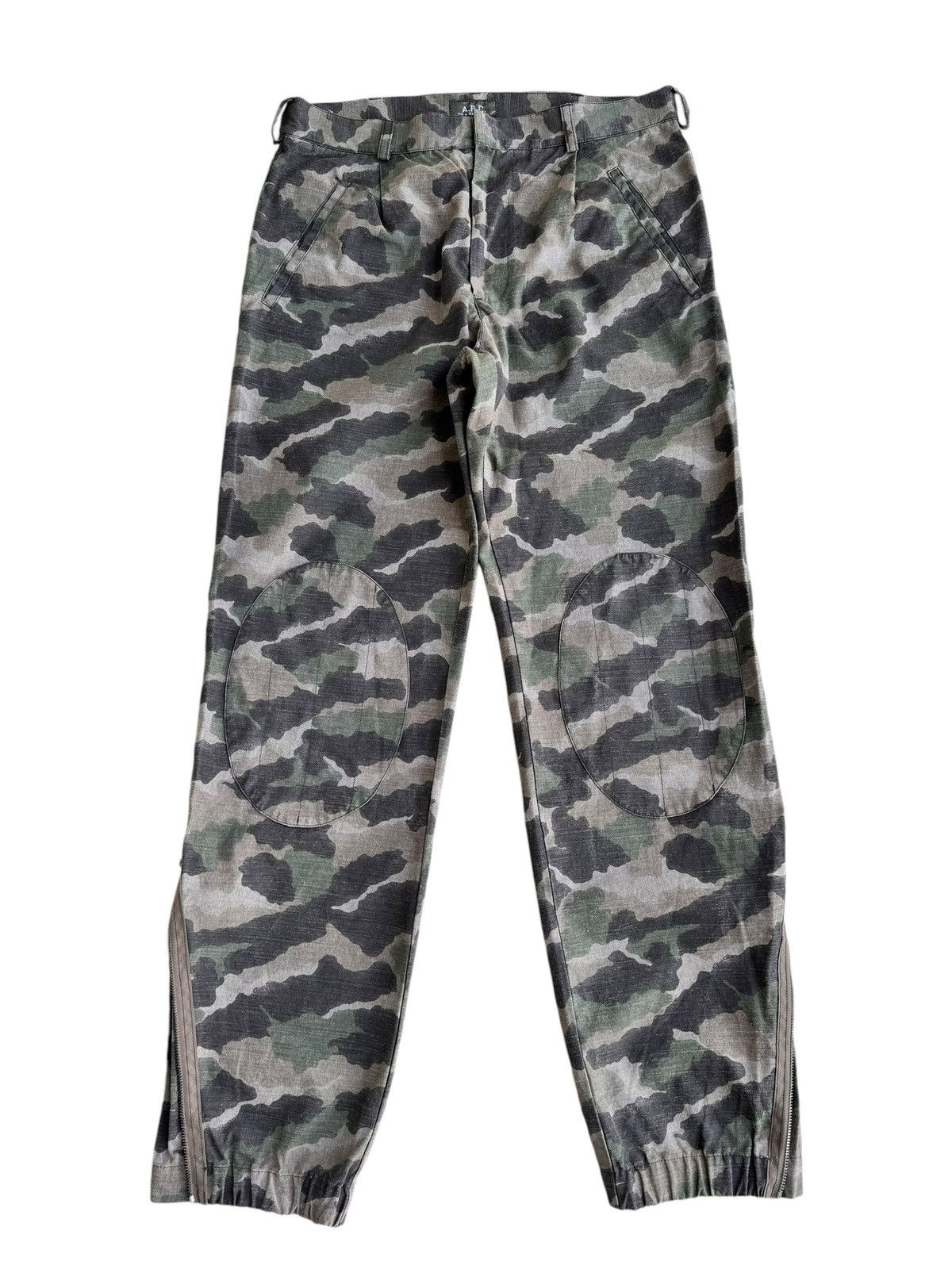 A.P.C. × Japanese Brand Vintage Woodland Camo APC zipper Leg Pants Size US 30 / EU 46 - 11 Thumbnail