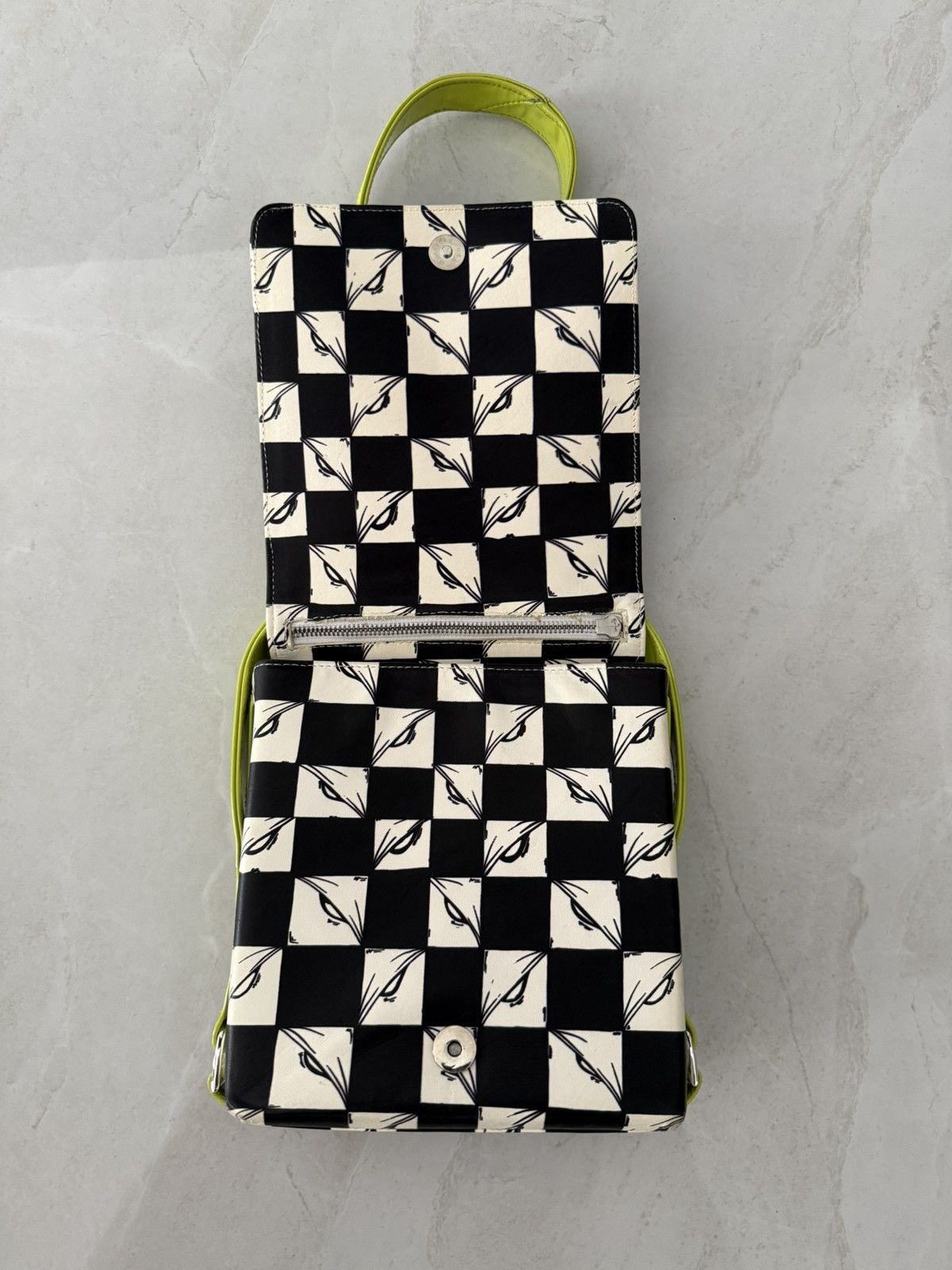 Chrome Hearts Chrome Hearts Mattyboy 99eyes Leather Bag with Green Strap Size ONE SIZE - 8 Thumbnail